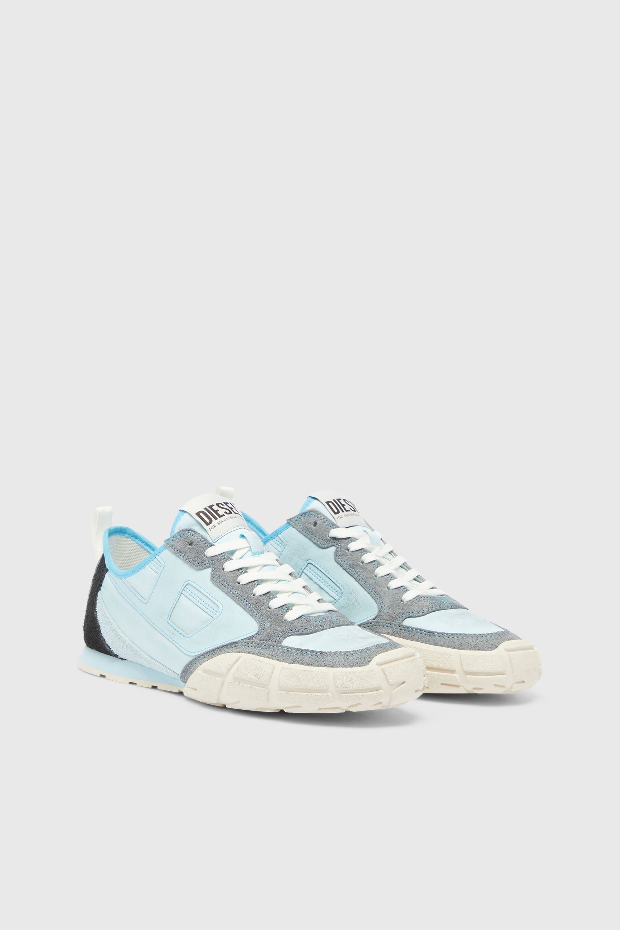 Diesel - S-PAGODHA LOW, S-Pagodha - Zapatillas de piel y nailon Hombre in Azul marino - 2
