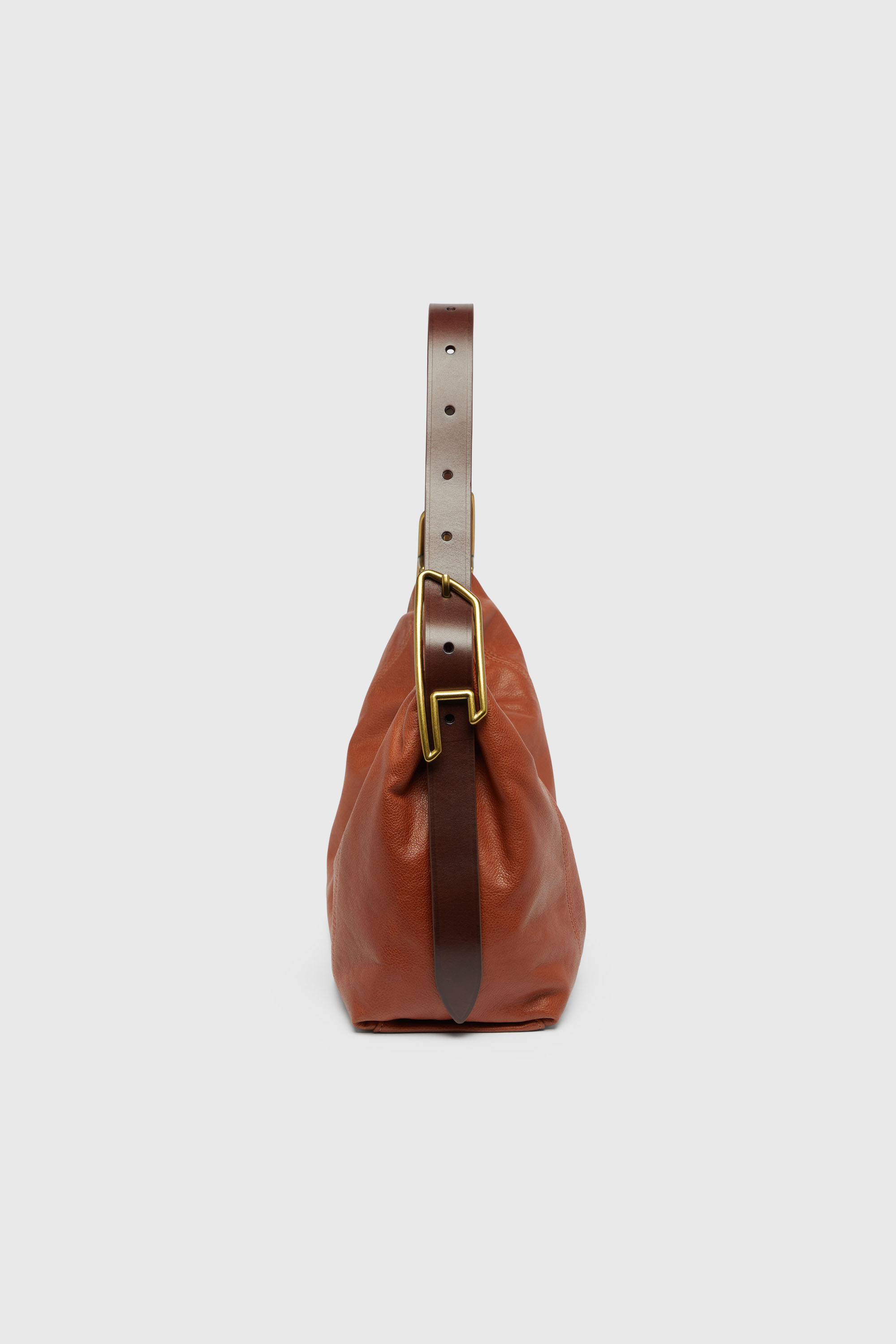 Diesel - D-LINE HOBO S, D-Line-Bolso de piel brillante Mujer in Marr&oacute;n - 5