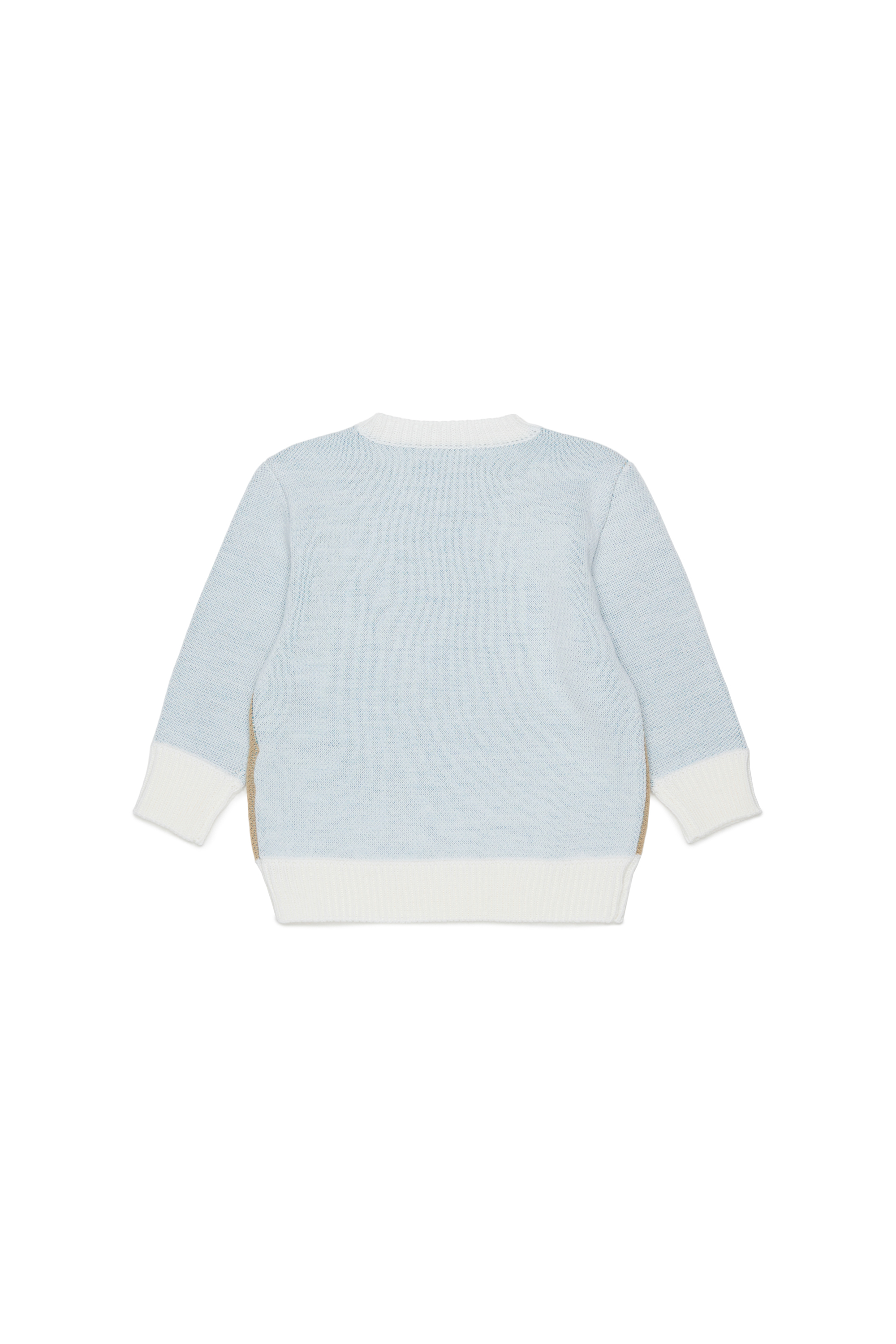 Diesel - KBLOB, Jersey de mezcla de lana con logo Diesel Unisex in Blanco - 2