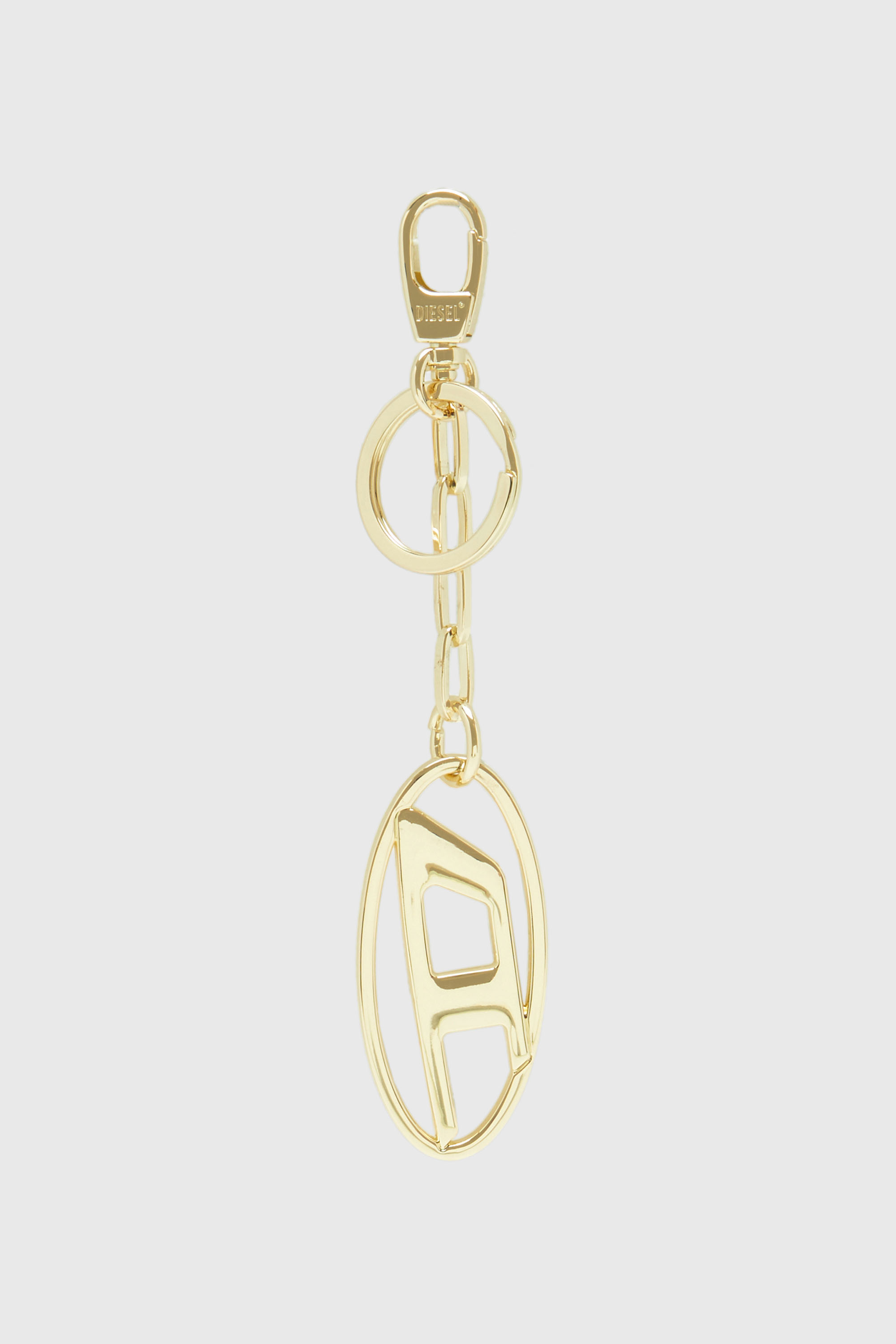 Diesel - HOLY-C, Llavero met&aacute;lico con placa del logotipo Unisex in Dorado - 1