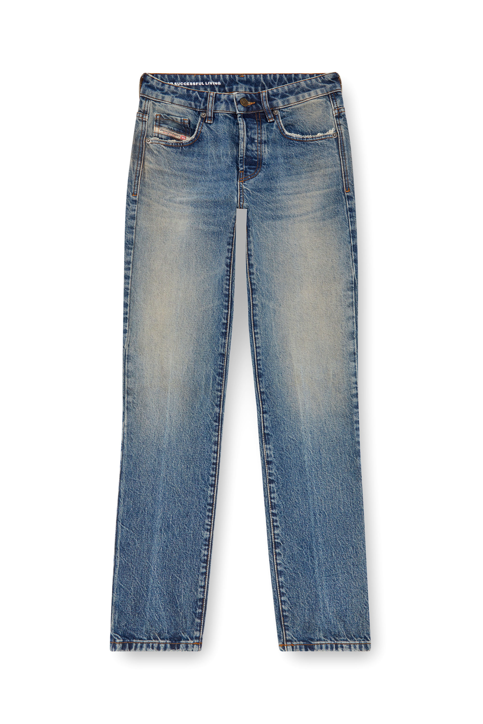 Diesel - Straight Jeans 1989 D-Mine 0GRDH, Mujer Straight Jeans - 1989 D-Mine in Azul marino - Image 3