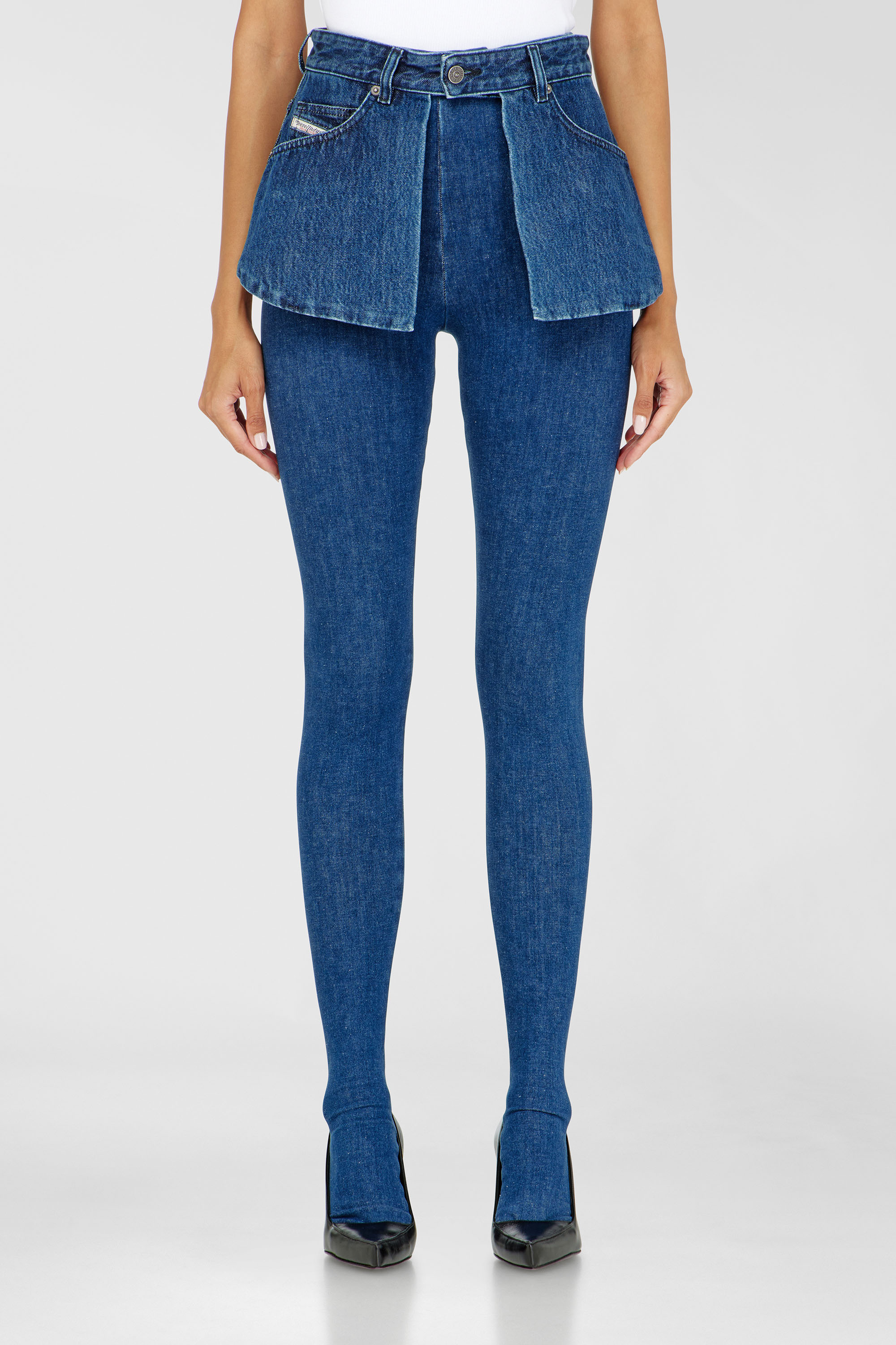 Diesel - Skinny Jeans D-Spika 09R31 Mujer, Azul Oscuro - 1