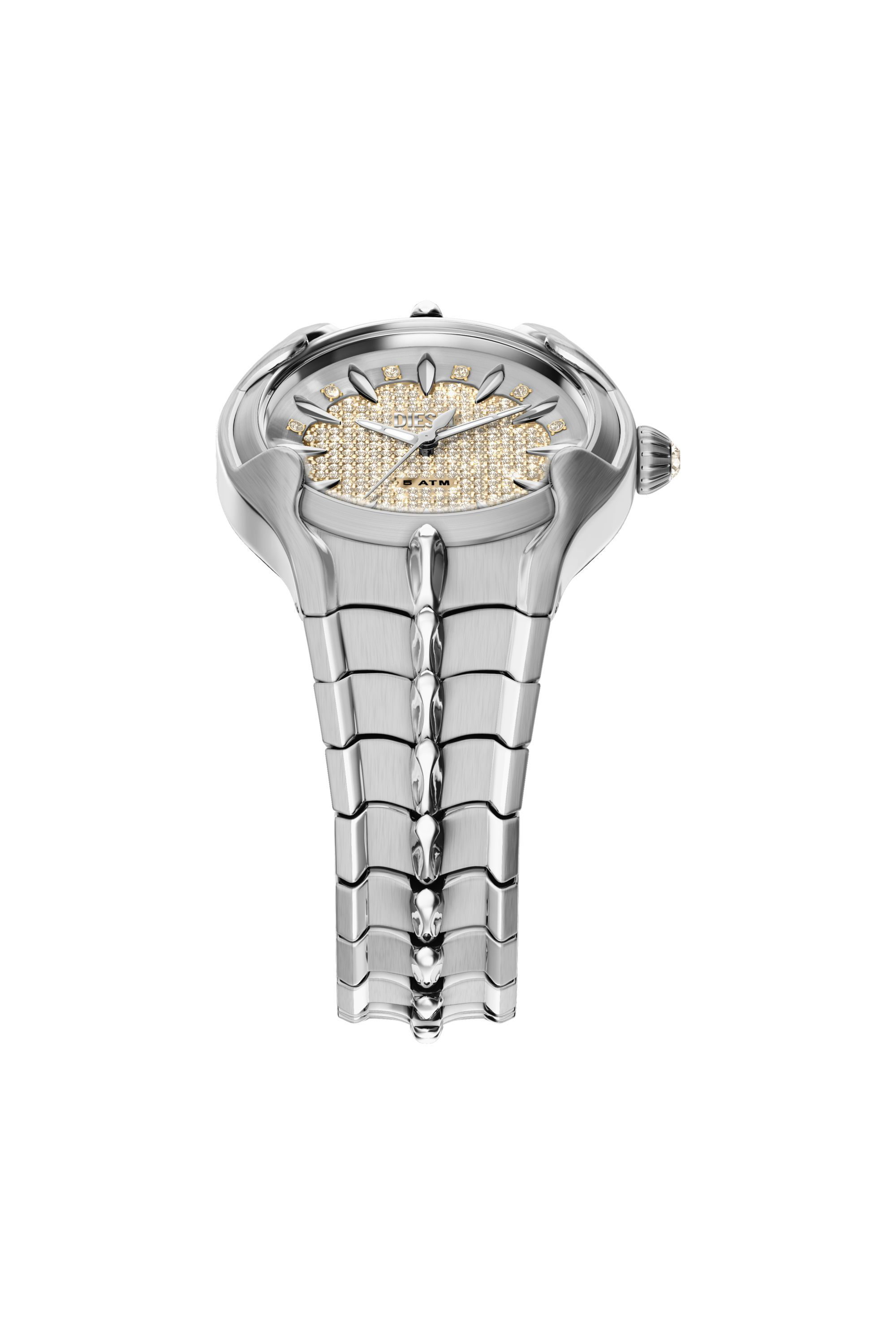 Diesel - DZ5631 WATCH, Reloj Vert de acero inoxidable Hombre in Plateado - 4