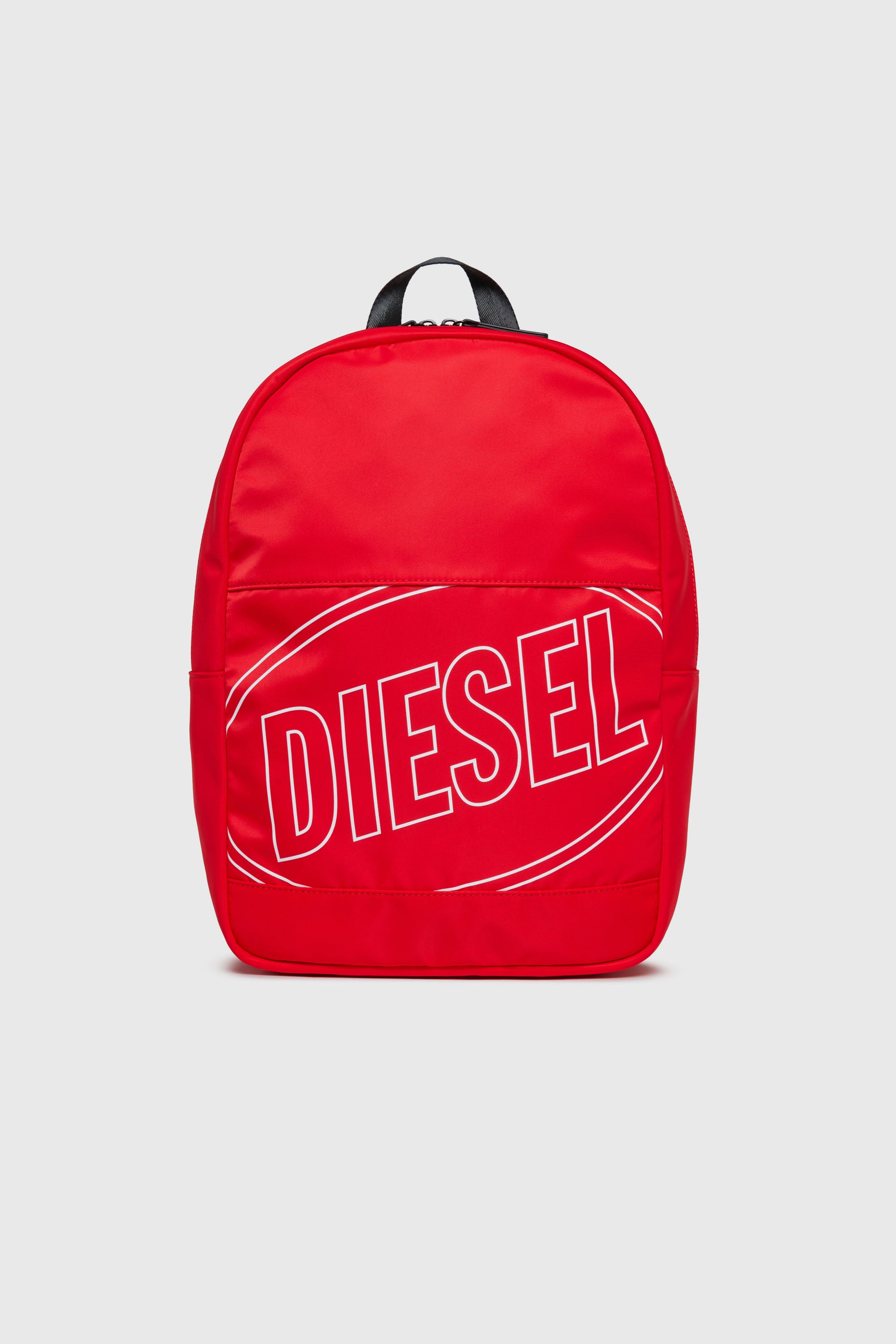Diesel - WCIRCLE, WCIRCLE - Mochila de nailon con logo estampado Hombre in Rojo - 1