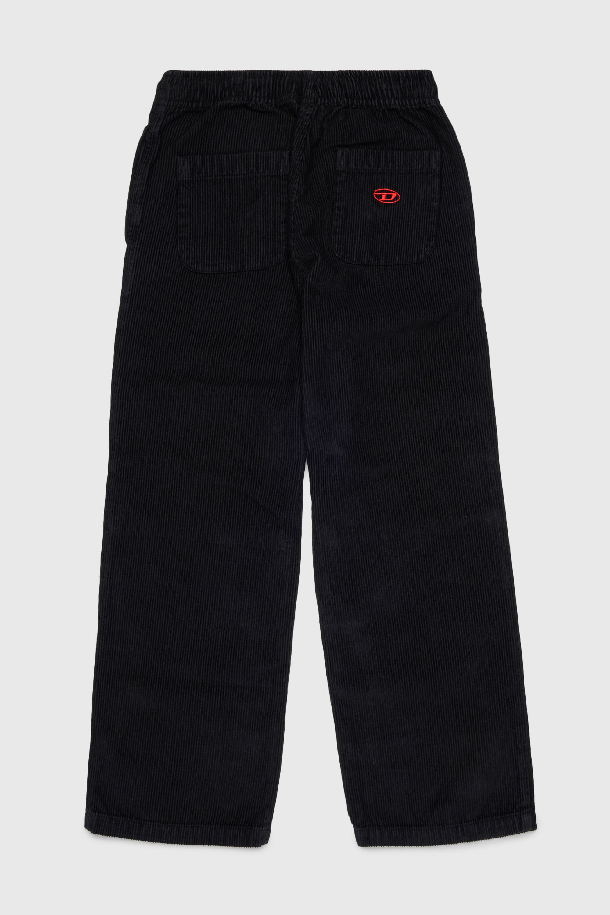 Diesel - PMILL, Man's Corduroy pants with drawstring waist in Black - 2