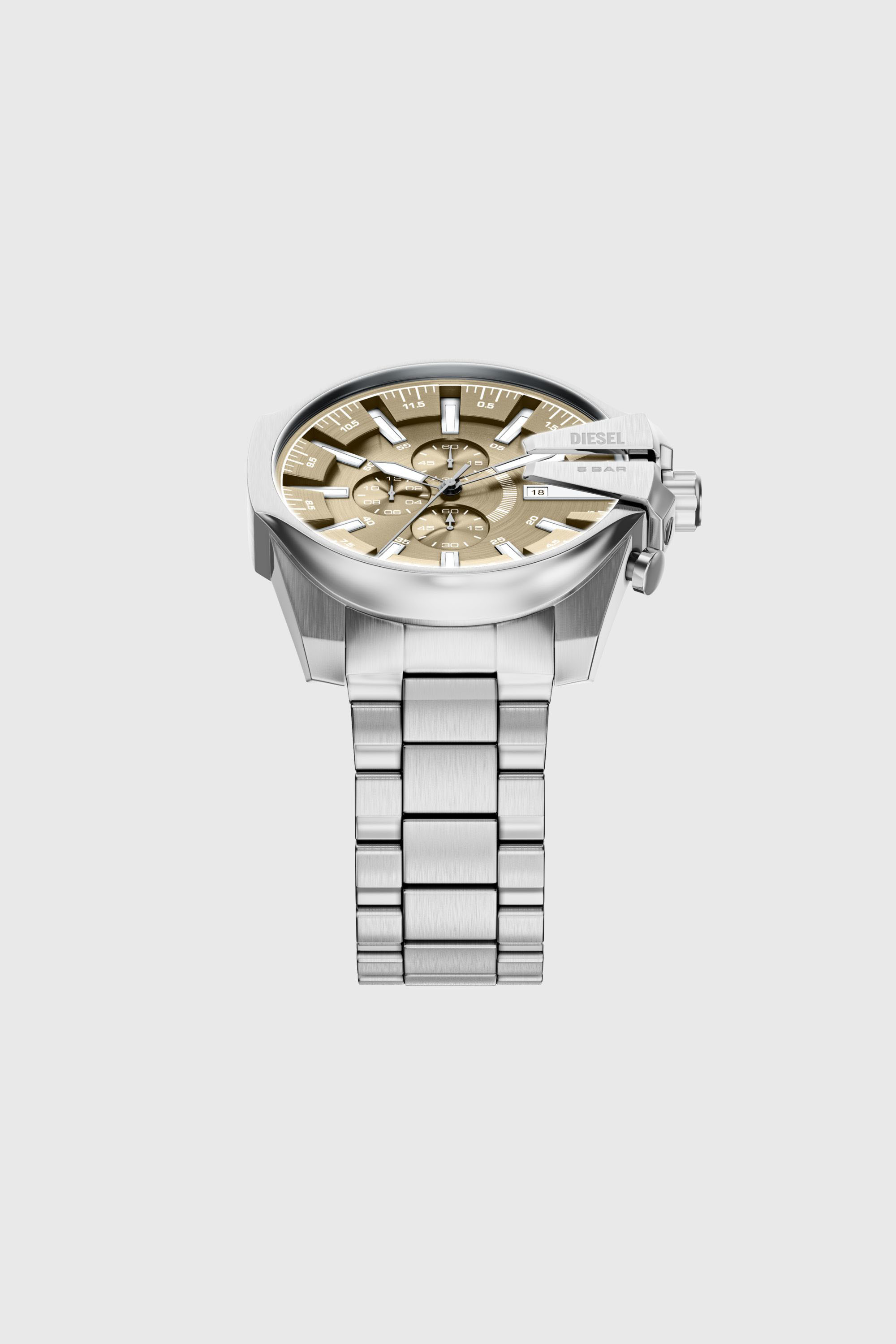 Diesel - DZ4702 WATCH, Mega Chief Slim Reloj de Acero Inoxidable Hombre in Plateado - 4