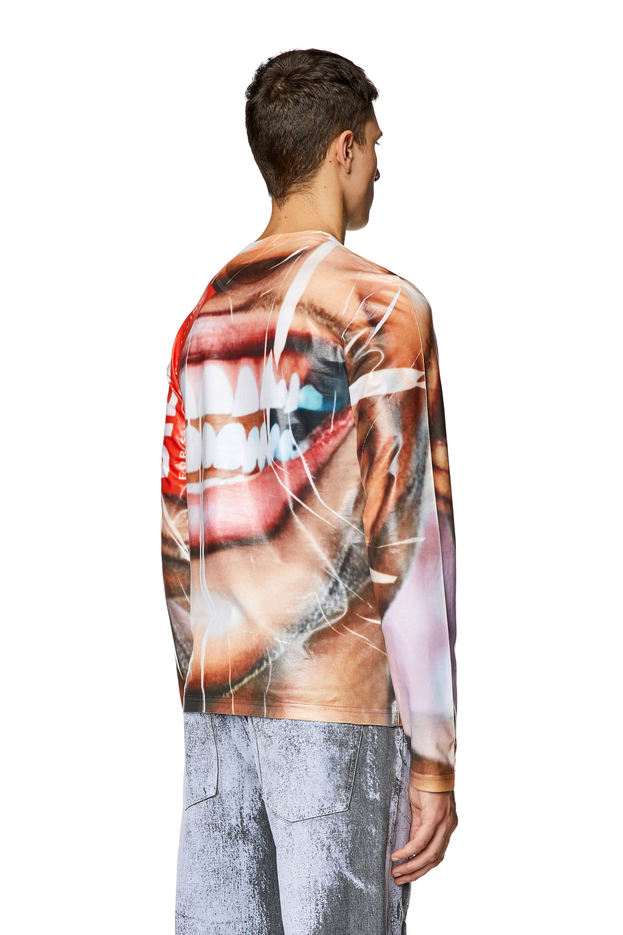 Diesel - T-NIBE-LS, Beige/Blanco - Image 4