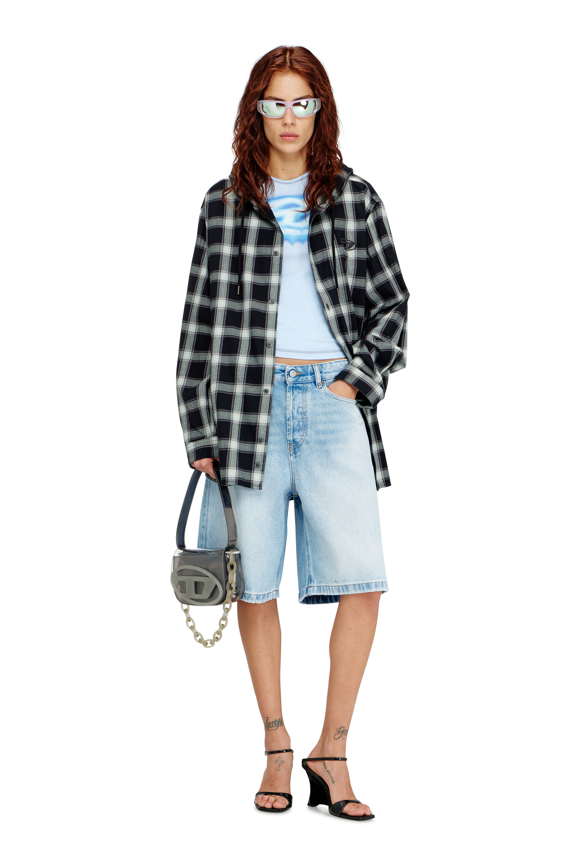 Diesel - DE-SIRE-SHORT, Shorts de denim desgastado Mujer in ToBeDefined - 2