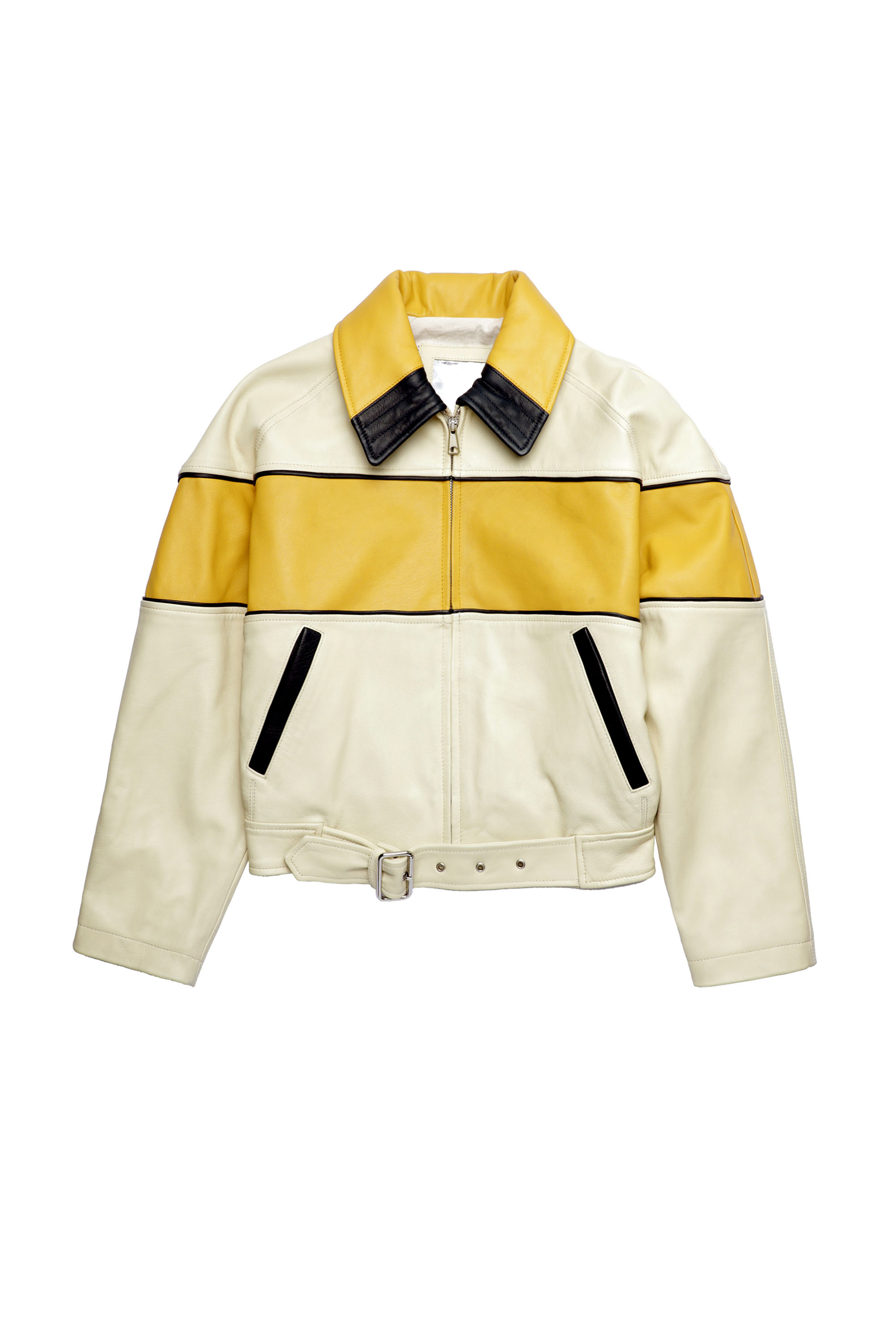 DXD-22-L03, Beige/Amarillo - Chaquetas de piel