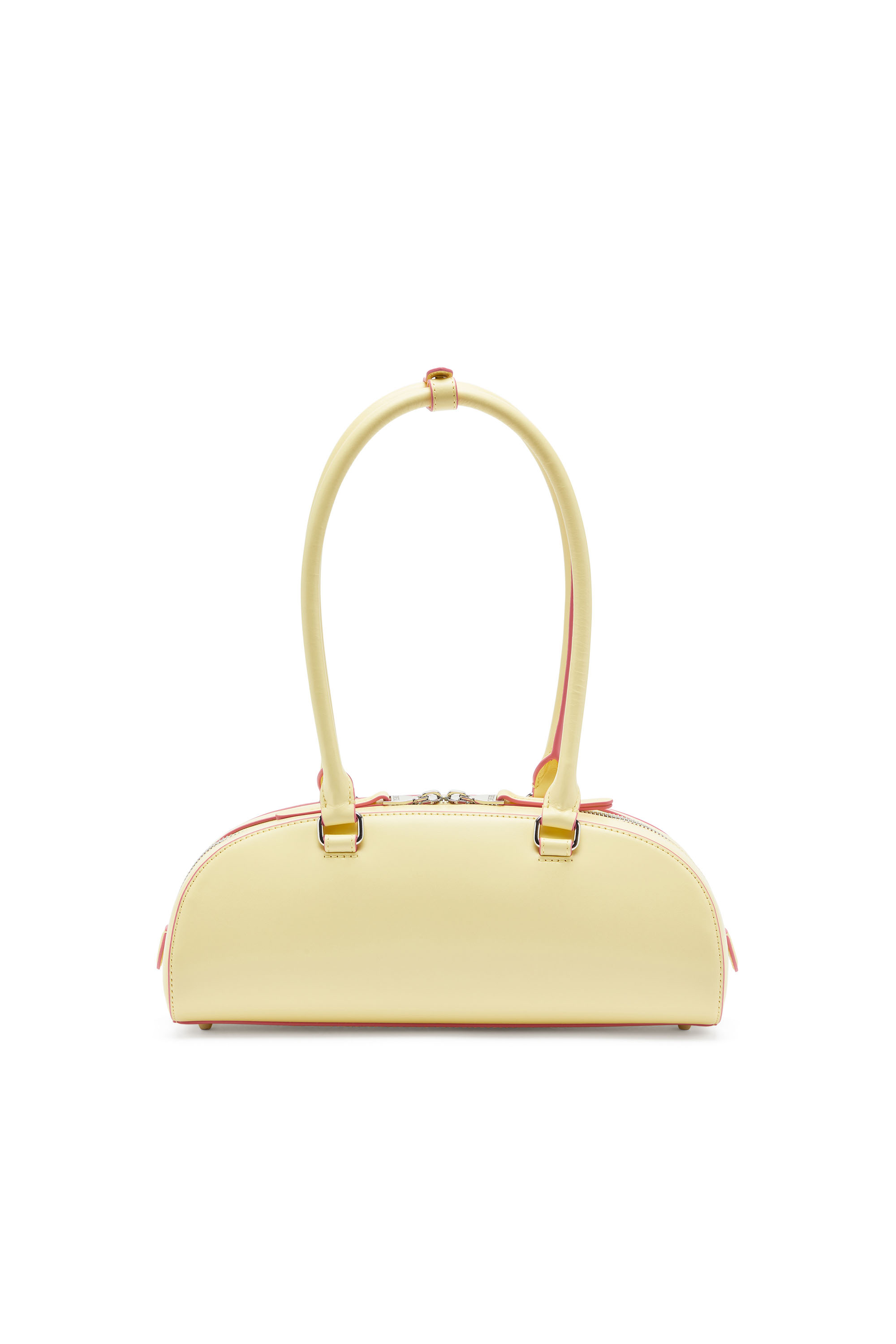 Diesel - 1DR DOME SHOULDER EW, 1DR Dome - Bolso bowling alargado en piel Mujer in Amarillo - 2