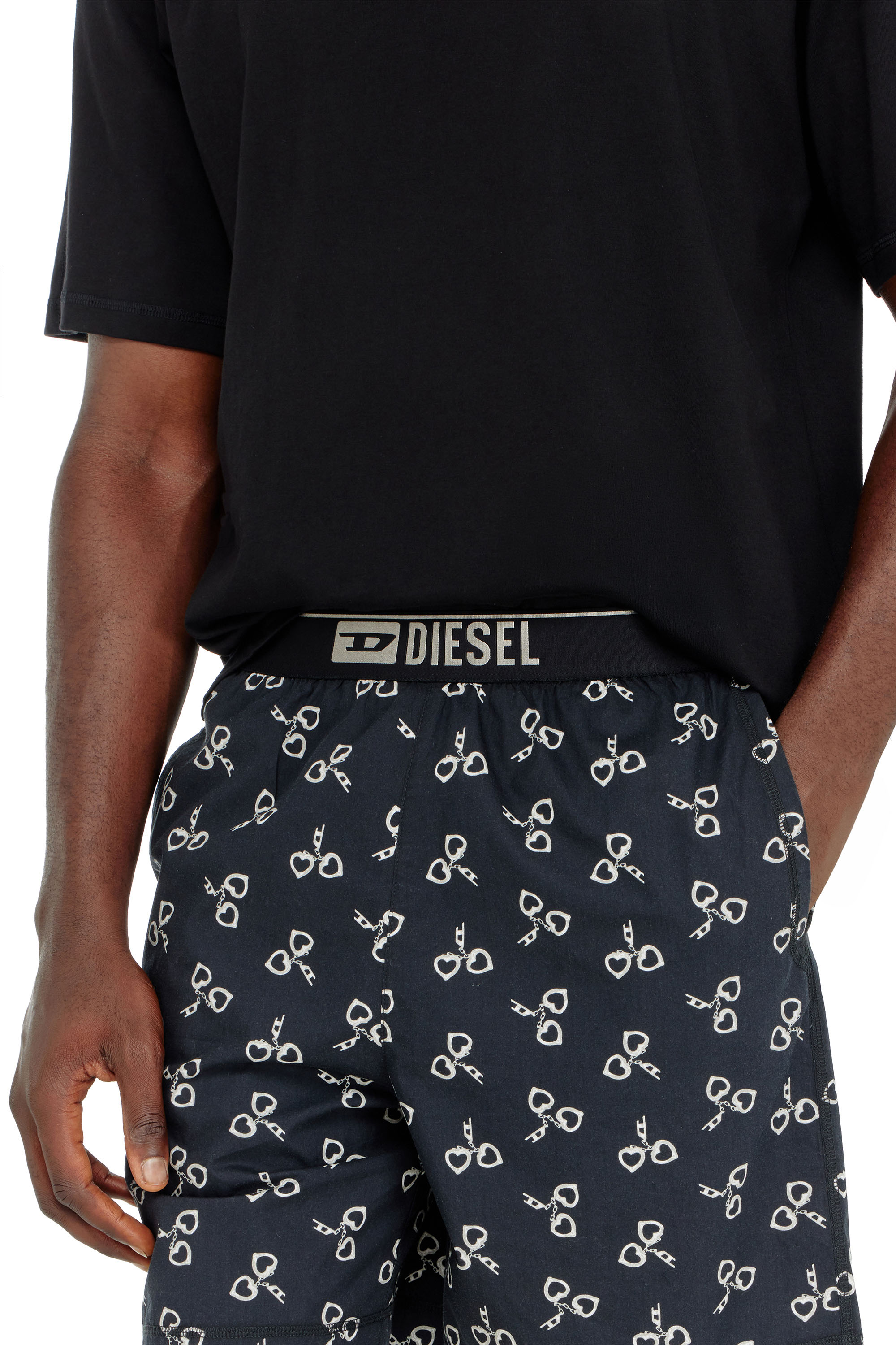 Diesel - KIT-JAMES-D-BOX, Pijama de algod&oacute;n con estampado de esposas Hombre in ToBeDefined - 4