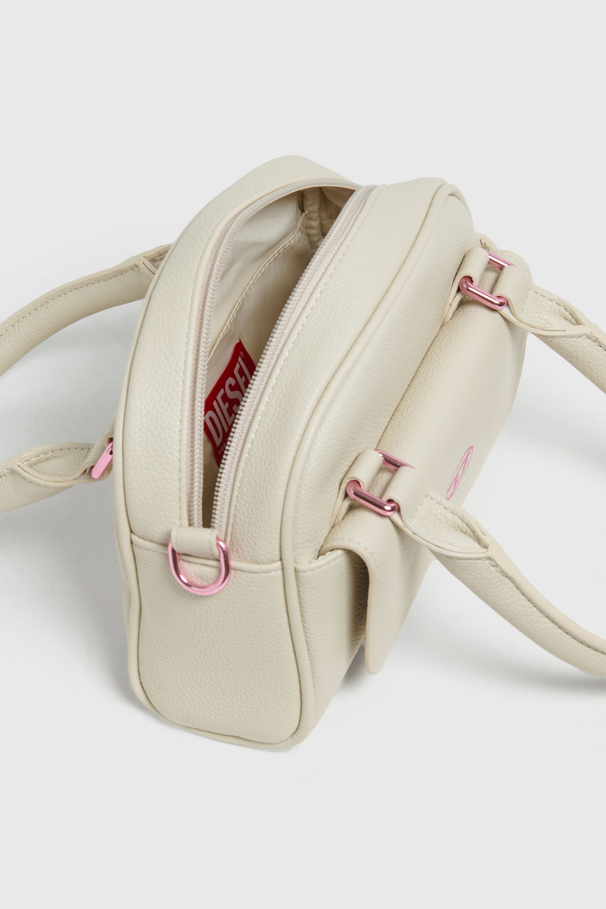 Diesel - WREDY, WREDY - Bolso en tejido revestido granuloso Mujer in Blanco - 4