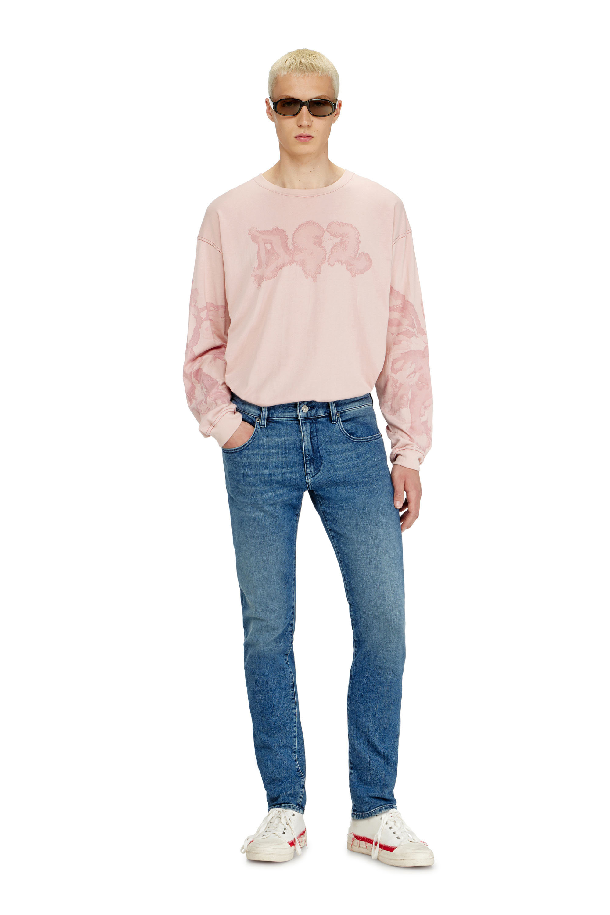 Diesel - Slim Jeans 2019 D-Strukt 0HDBK Hombre, Azul medio - 4