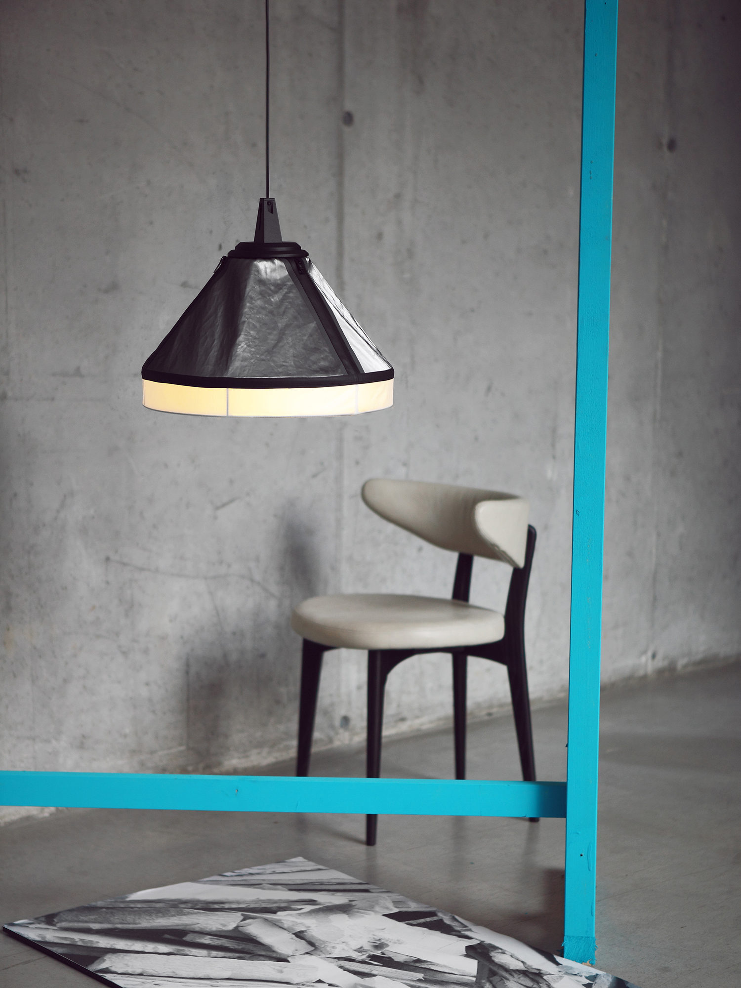 Diesel - DRUMBOX SOSPENSIONE, L&aacute;mpara inspirada en los sets fotogr&aacute;ficos Unisex in Gris - 4