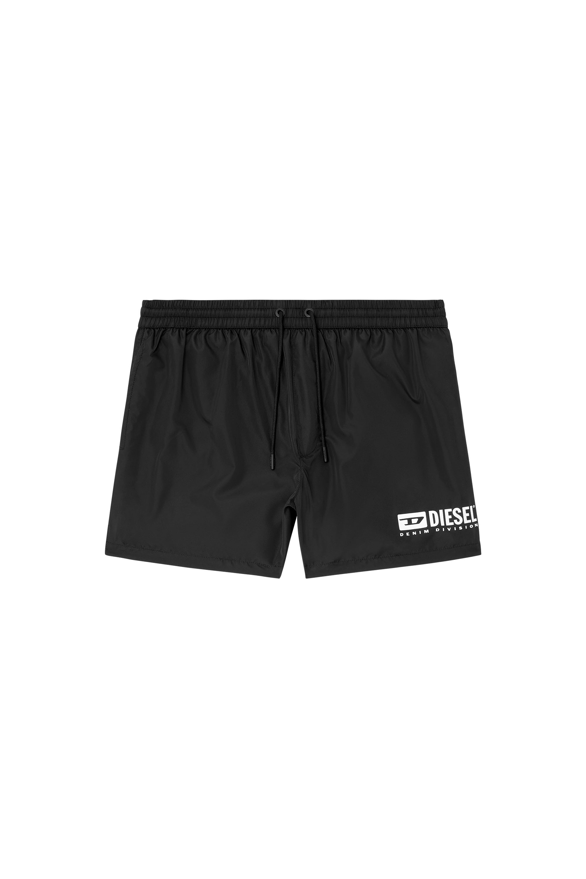 Diesel - KEN-37-D-BOX, Shorts de baño de longitud media con estampado del logotipo Hombre in Negro - 4