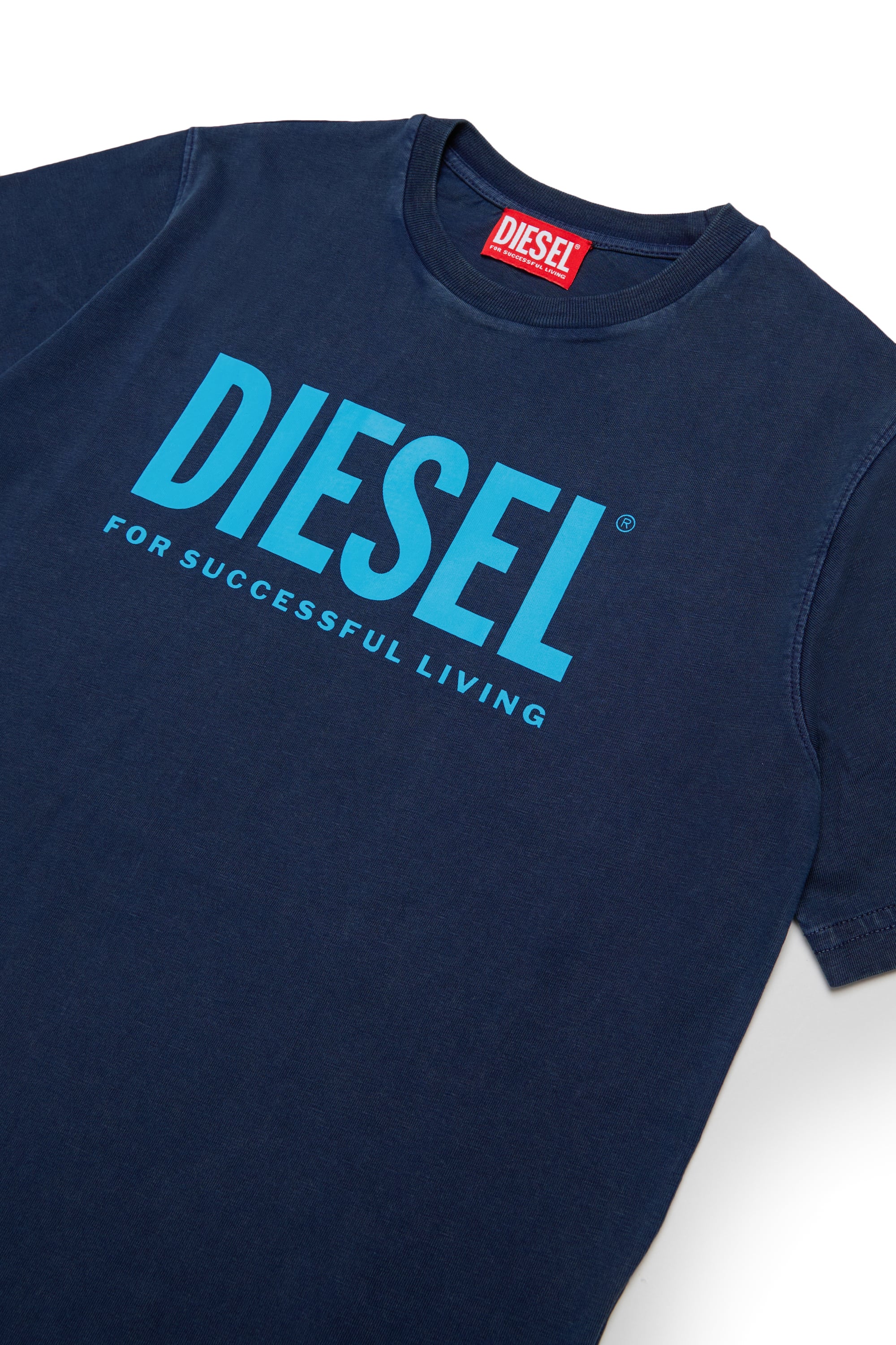 Diesel - TISEL OVER, Camiseta de algod&oacute;n con maxi logo estampado Hombre in Azul marino - 3