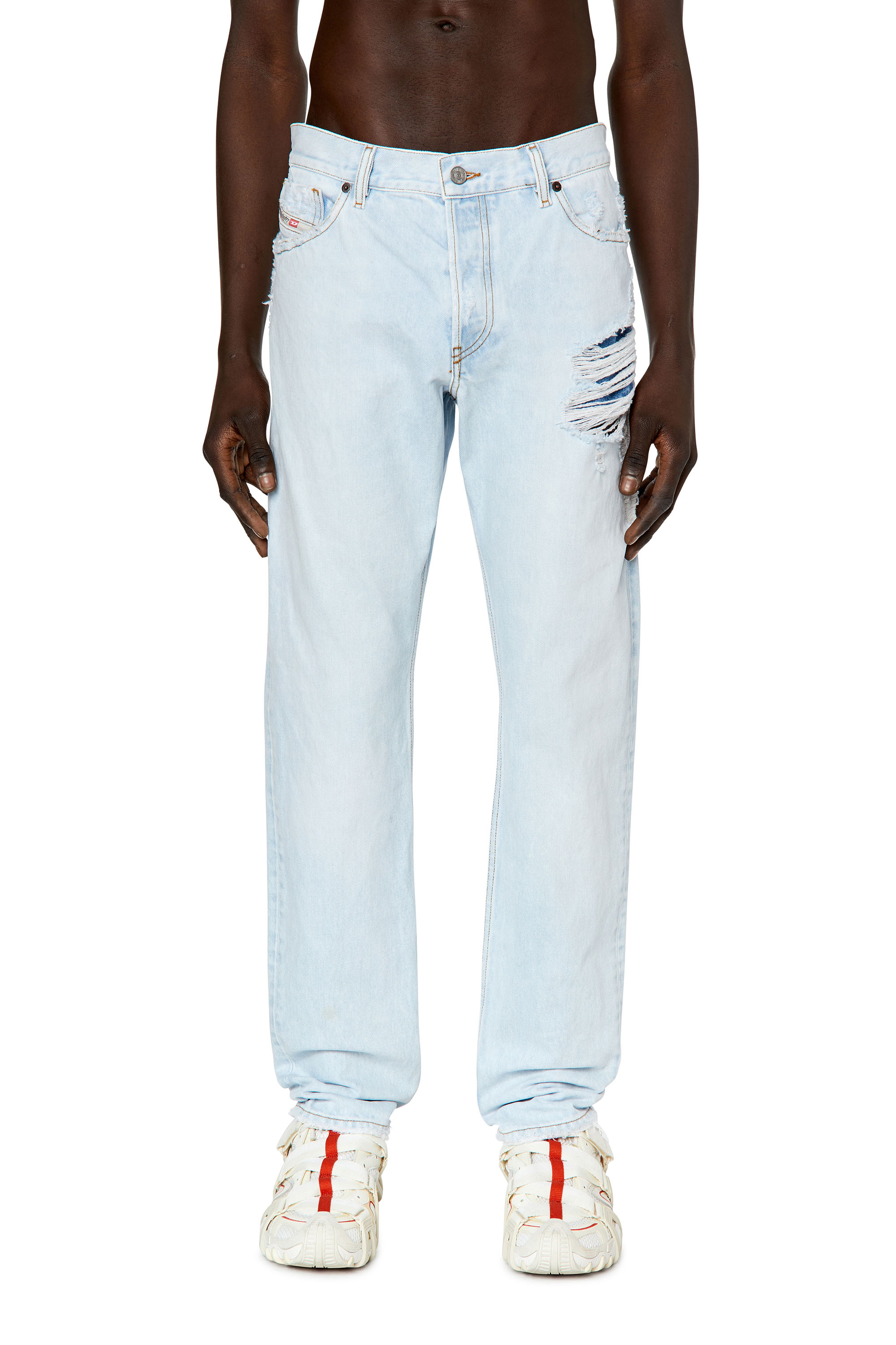 Diesel - 1995 D-Sark 007M6 Straight Jeans, Azul Claro - Image 1