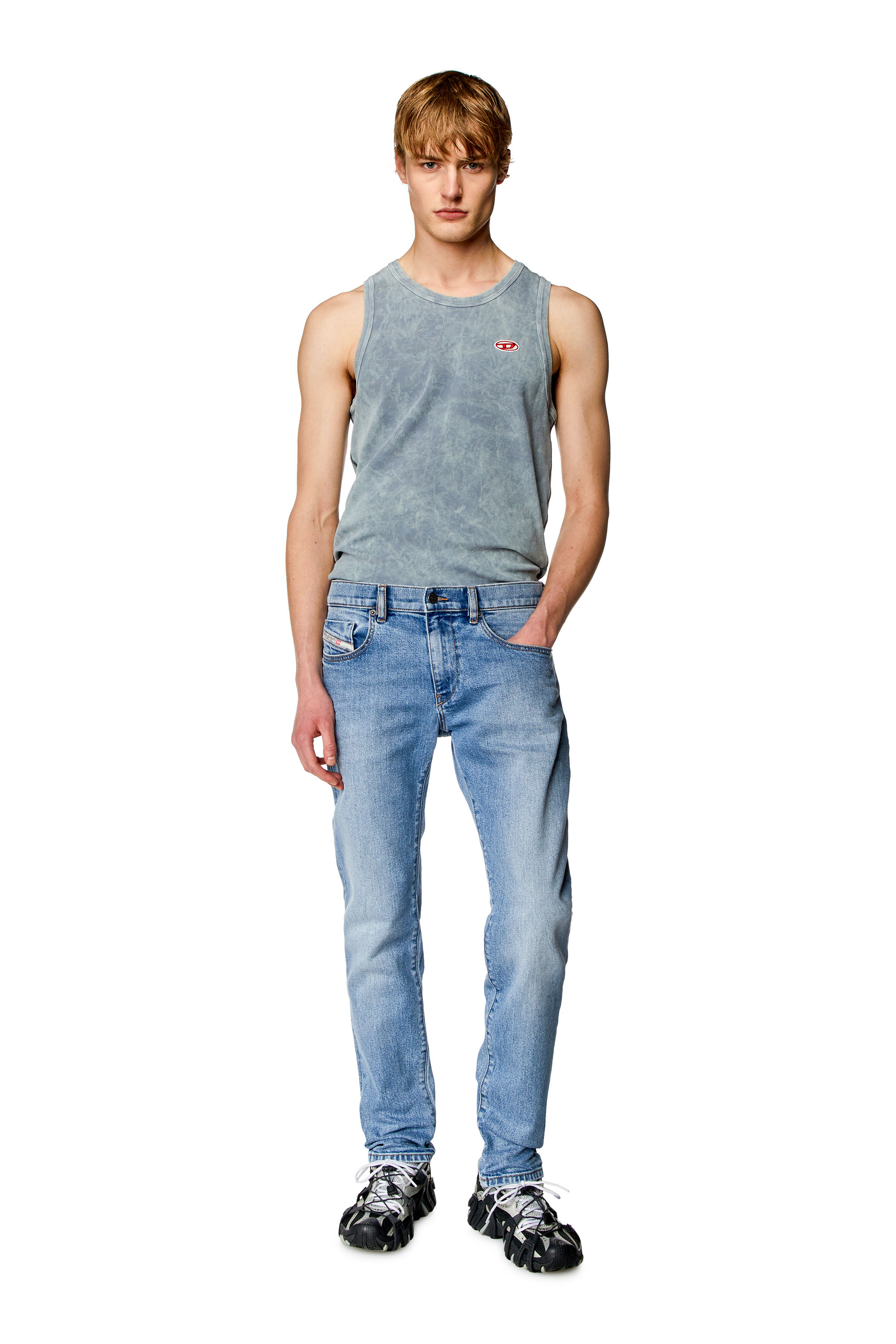 Diesel - Slim Jeans 2019 D-Strukt 0CLAF, Azul Claro - Image 1
