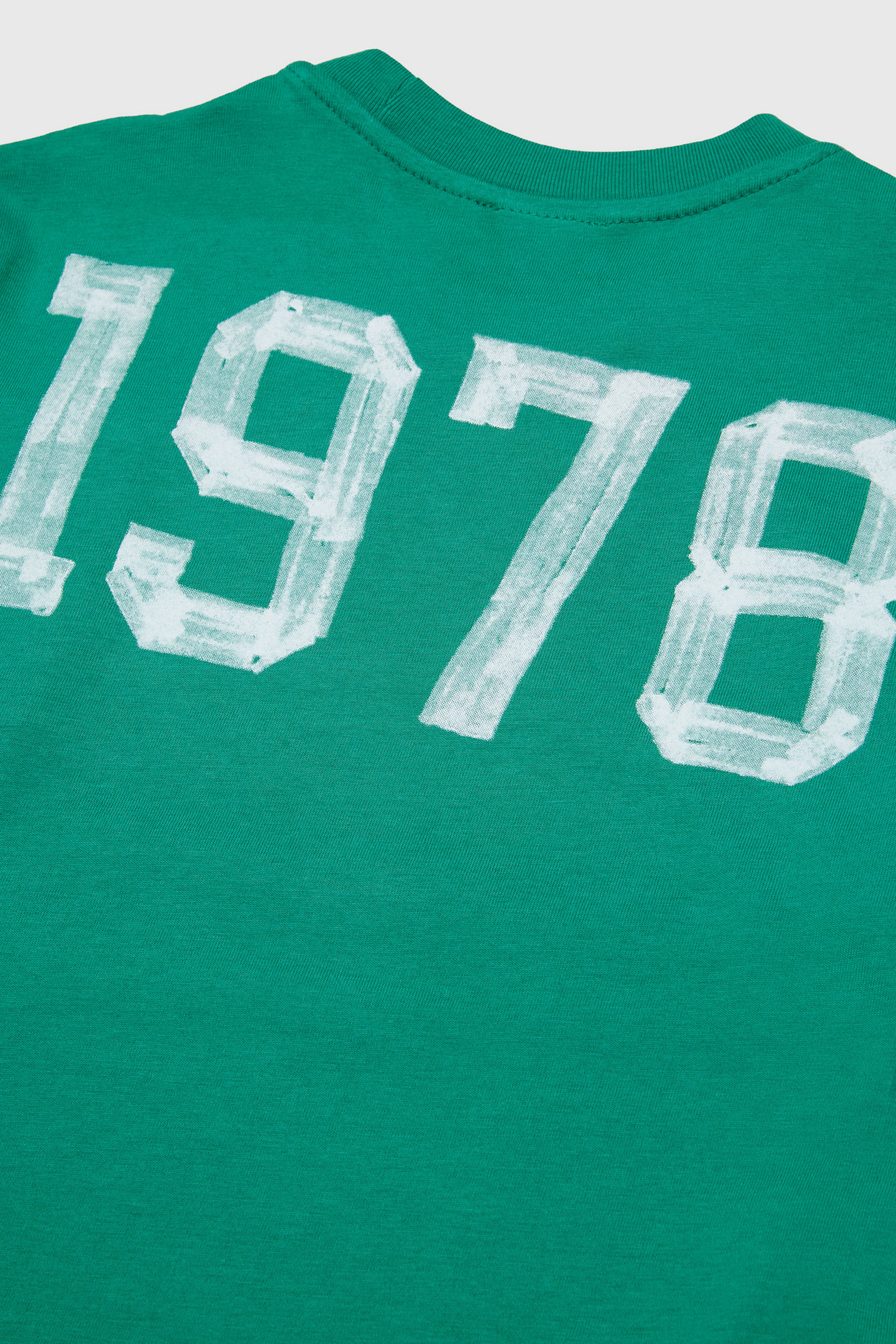 Diesel - TBAND OVER, Camiseta de algod&oacute;n con gr&aacute;ficos universitarios Hombre in Verde - 4