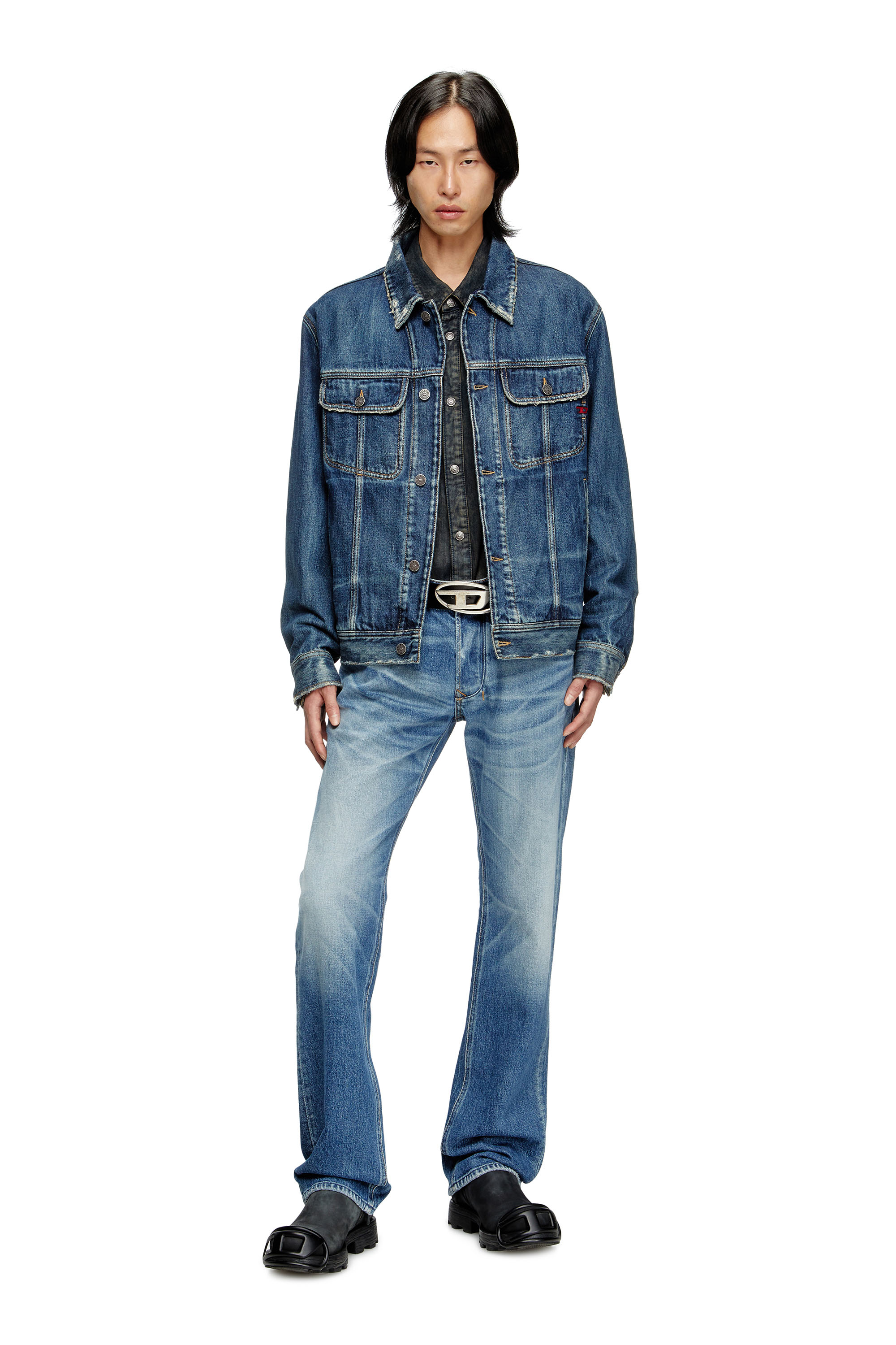 Diesel - Regular Jeans 1985 Larkee 09M12 Hombre, Azul medio - 2