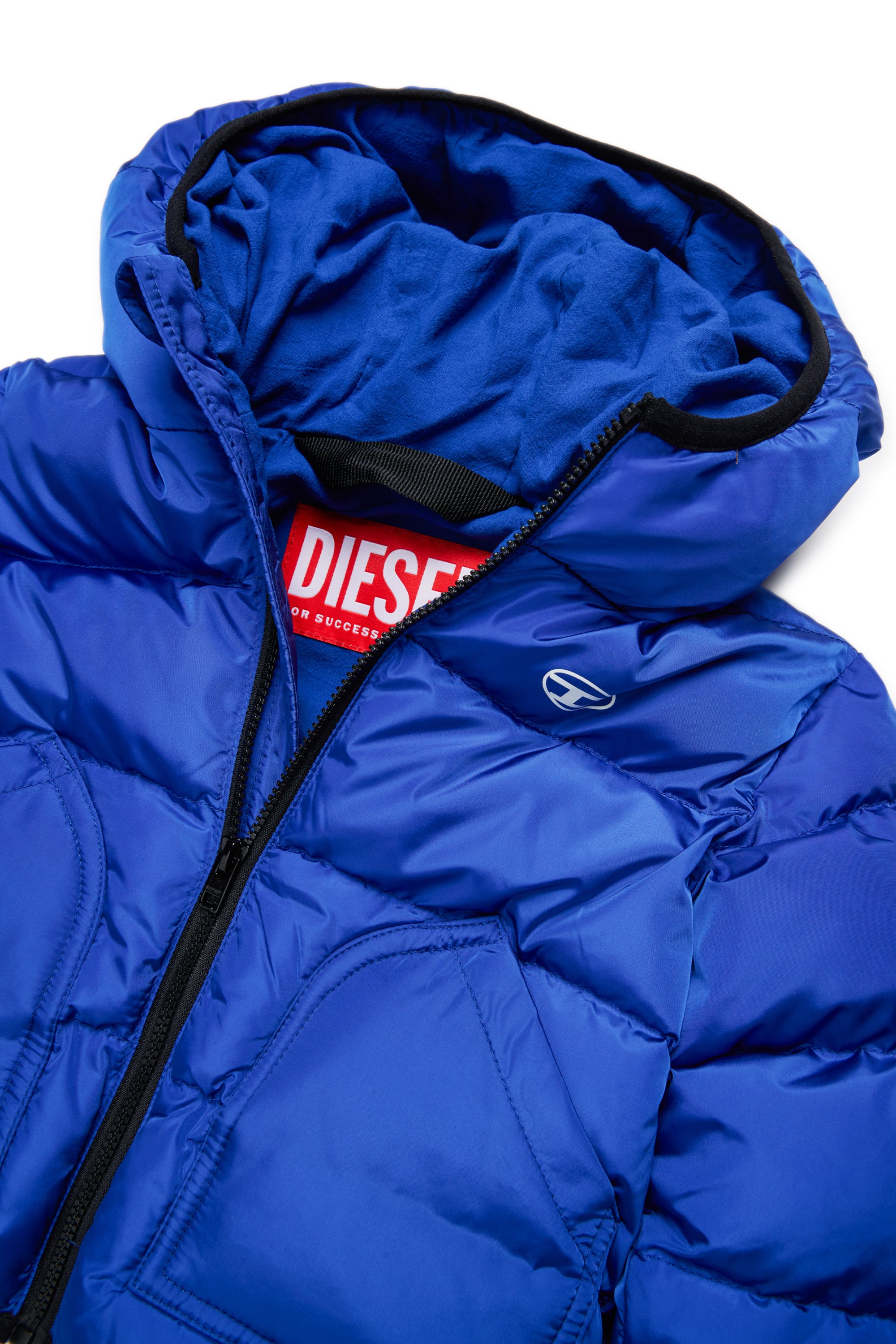 Diesel - JSIPB, Chaqueta acolchada con Logo Oval D Unisex in Azul marino - 3