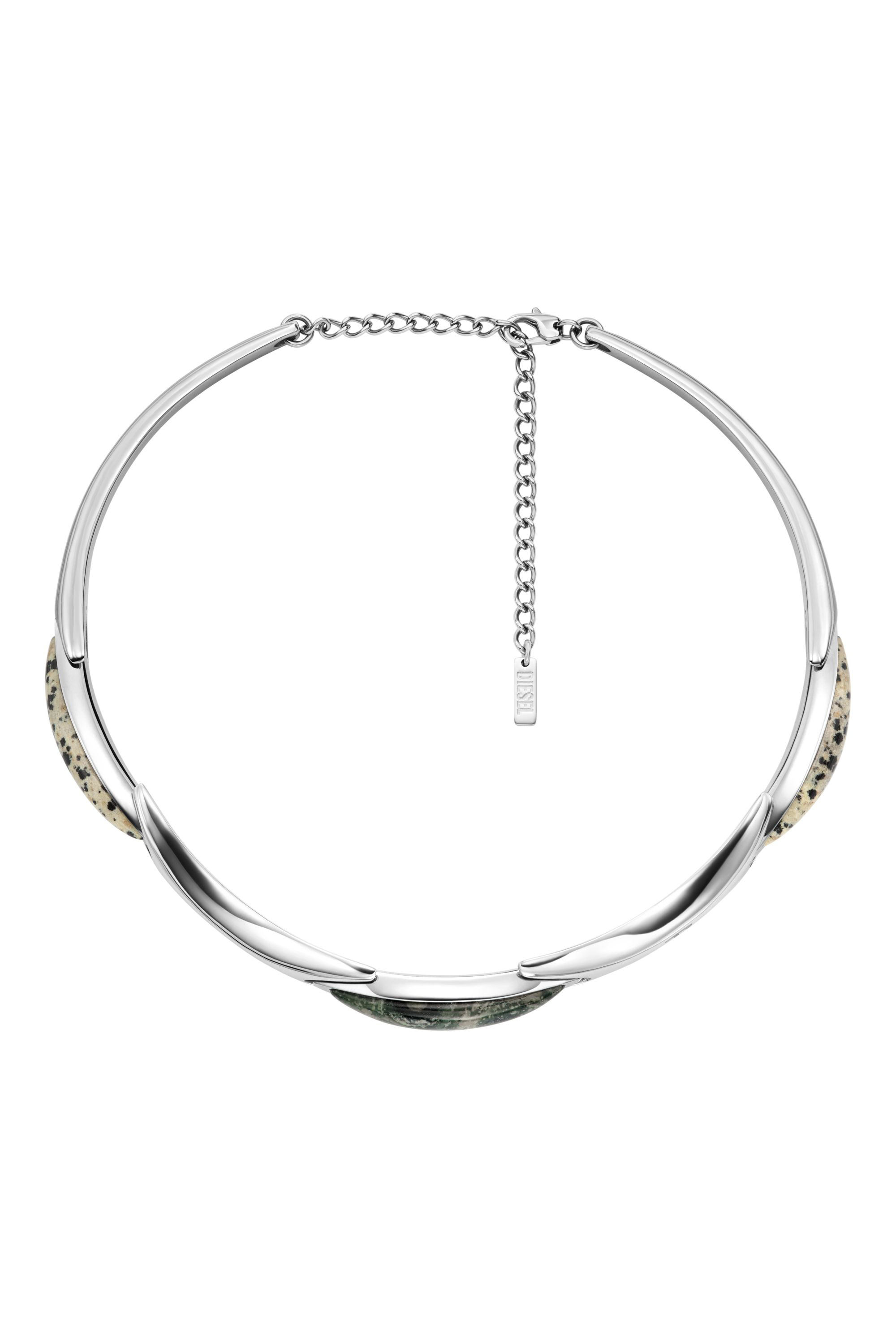 Diesel - DX167740 JEWELLERY, Collar gargantilla de acero inoxidable Unisex in Plateado - 1