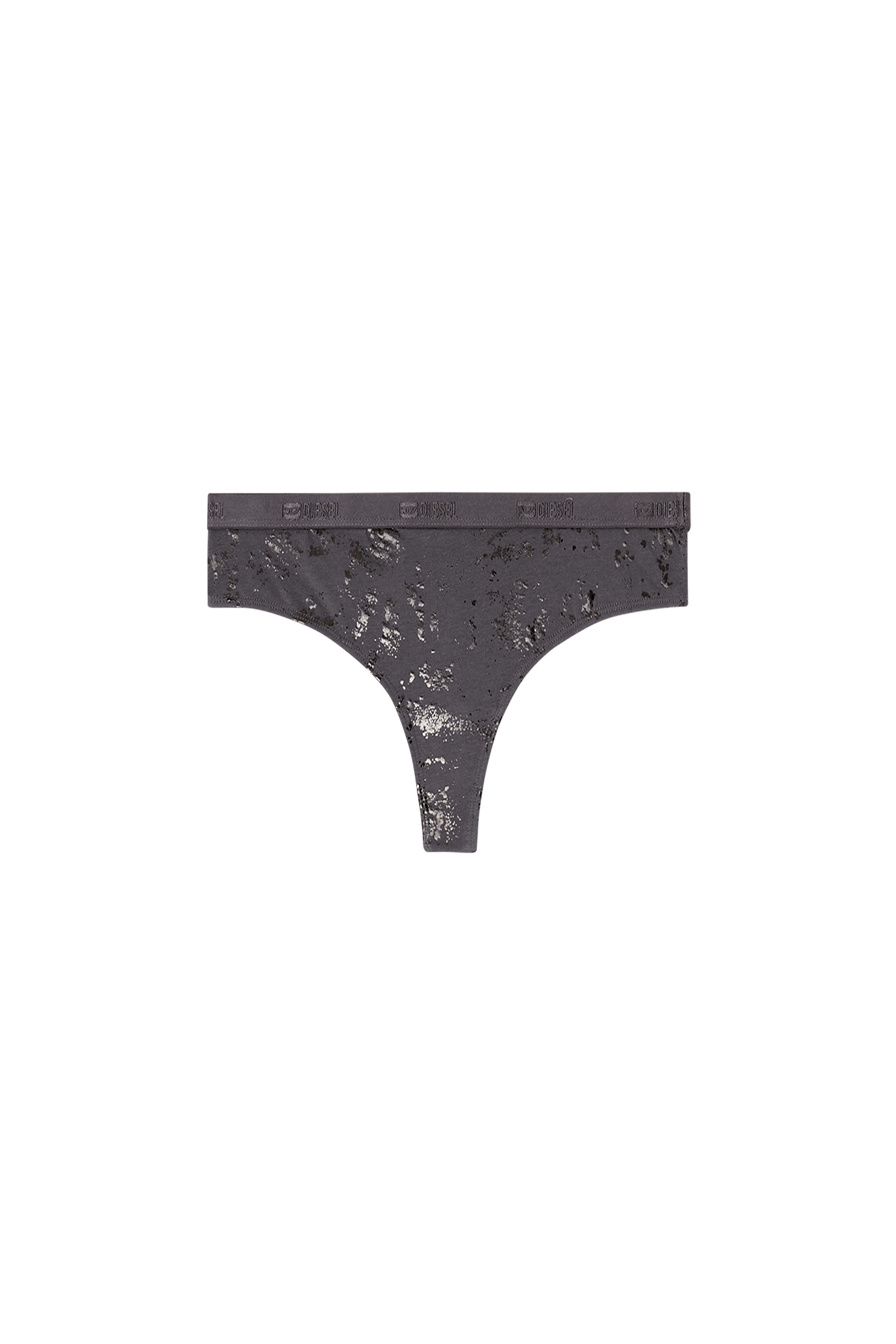 Diesel - STARS-GFT, Tanga de algodón elástico con efecto metálico Mujer in ToBeDefined - 2