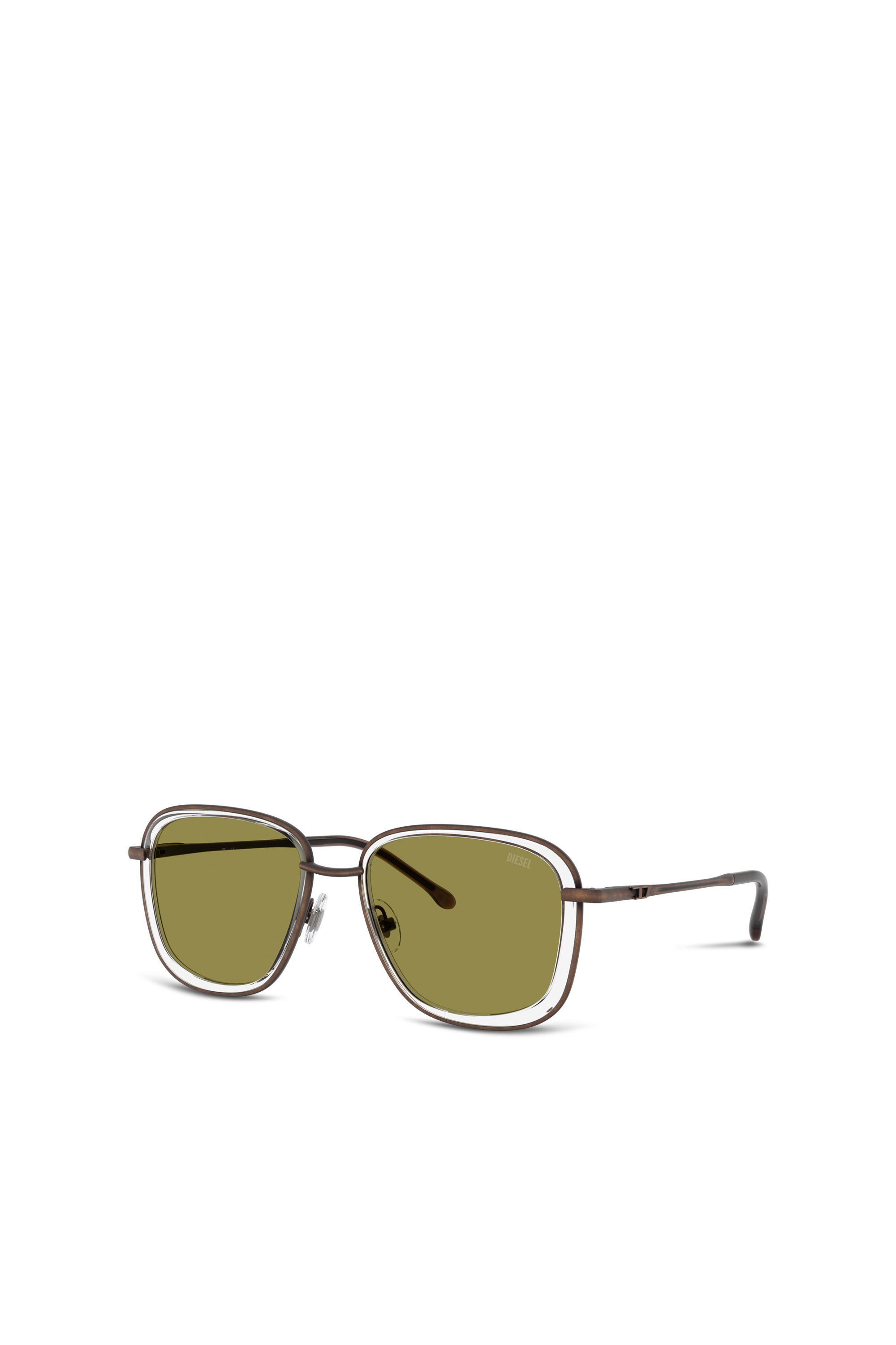 Diesel - 0DL1017, Gafas de sol cuadradas Unisex in Verde - 4
