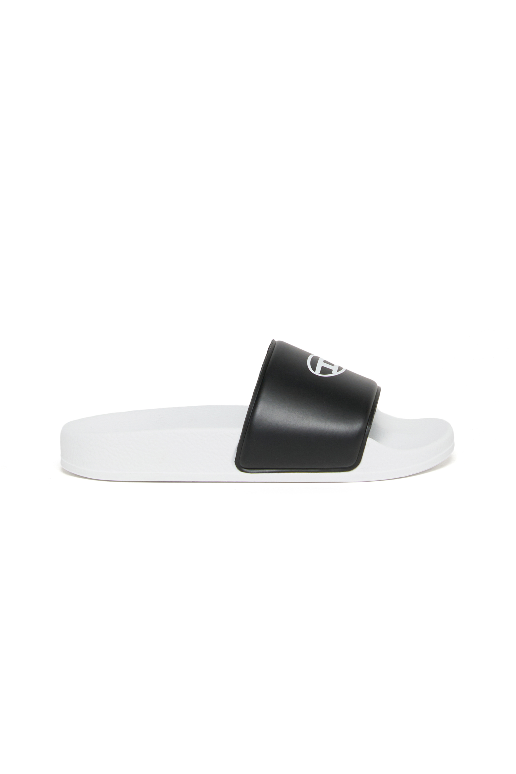 Diesel - SA-BWOVALF, Unisex's SA-BWOVALF-Slides with Oval D logo in White - 1