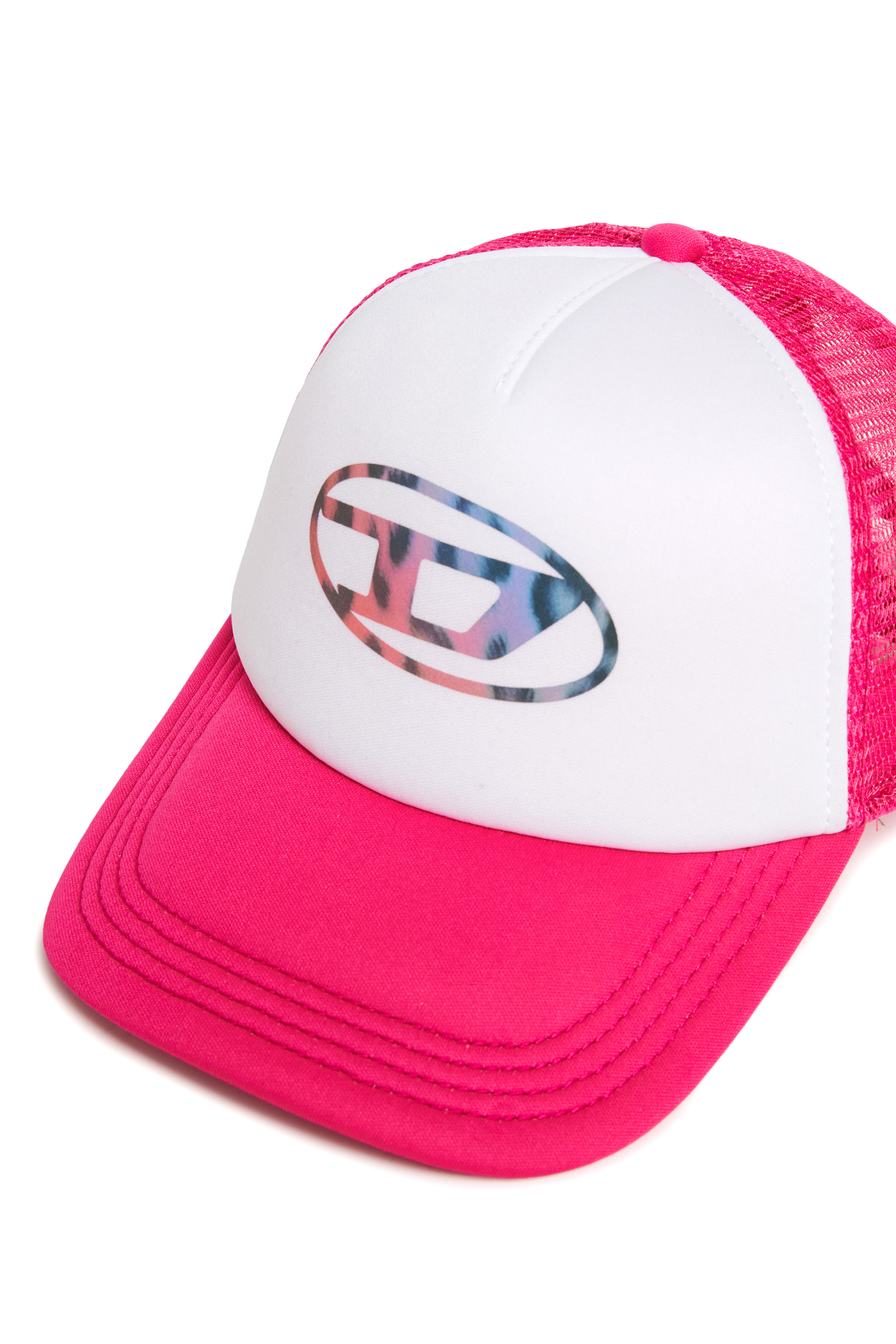 Diesel - FOPY, Gorra de b&eacute;isbol con paneles de malla Mujer in Rosa - 3