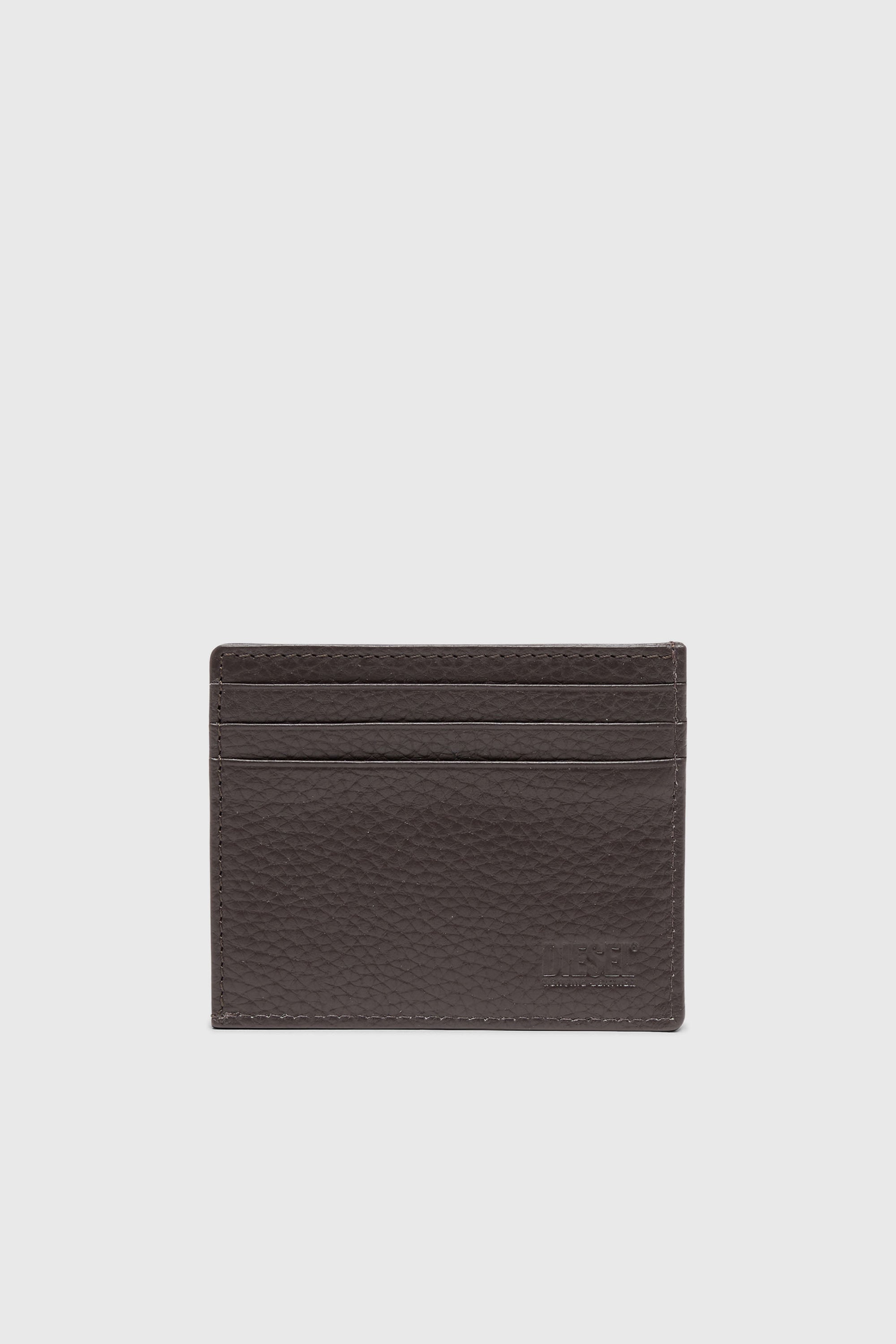Diesel - CARD CASE, Tarjetero de piel flor Hombre in Marr&oacute;n - 2