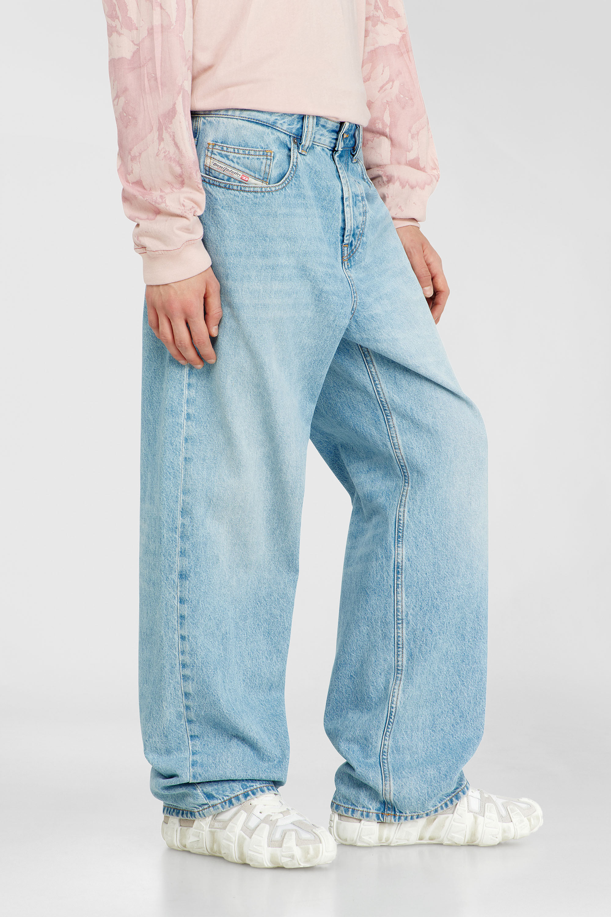 Diesel - Relaxed Jeans 2001 D-Macro 09I29 Hombre, Azul Claro - 7