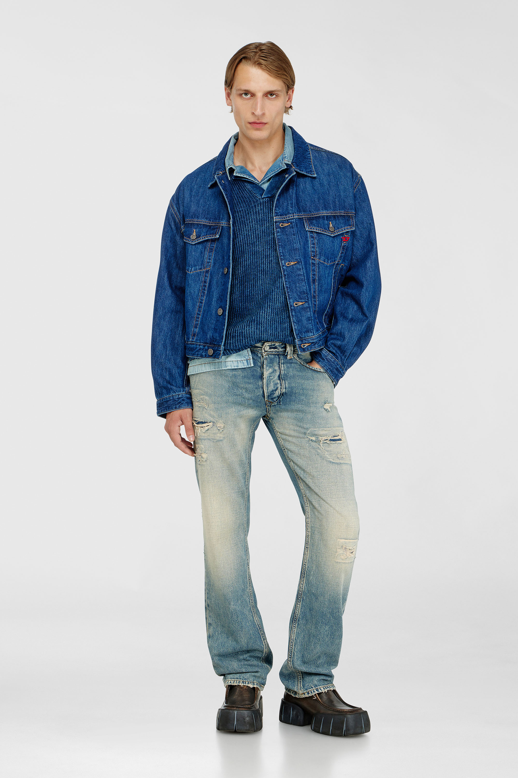 Diesel - Regular Jeans 1985 Larkee 09P62 Hombre, Azul medio - 1