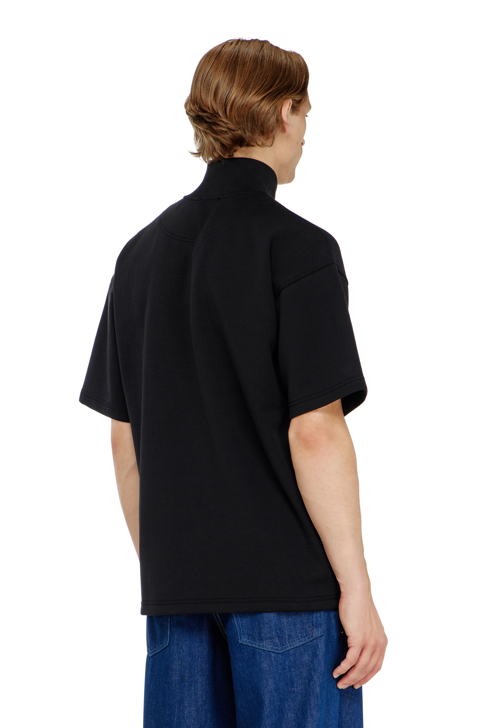 Diesel - S-CUBY, Sudadera de manga corta con media cremallera en scuba ligero Hombre in ToBeDefined - 4