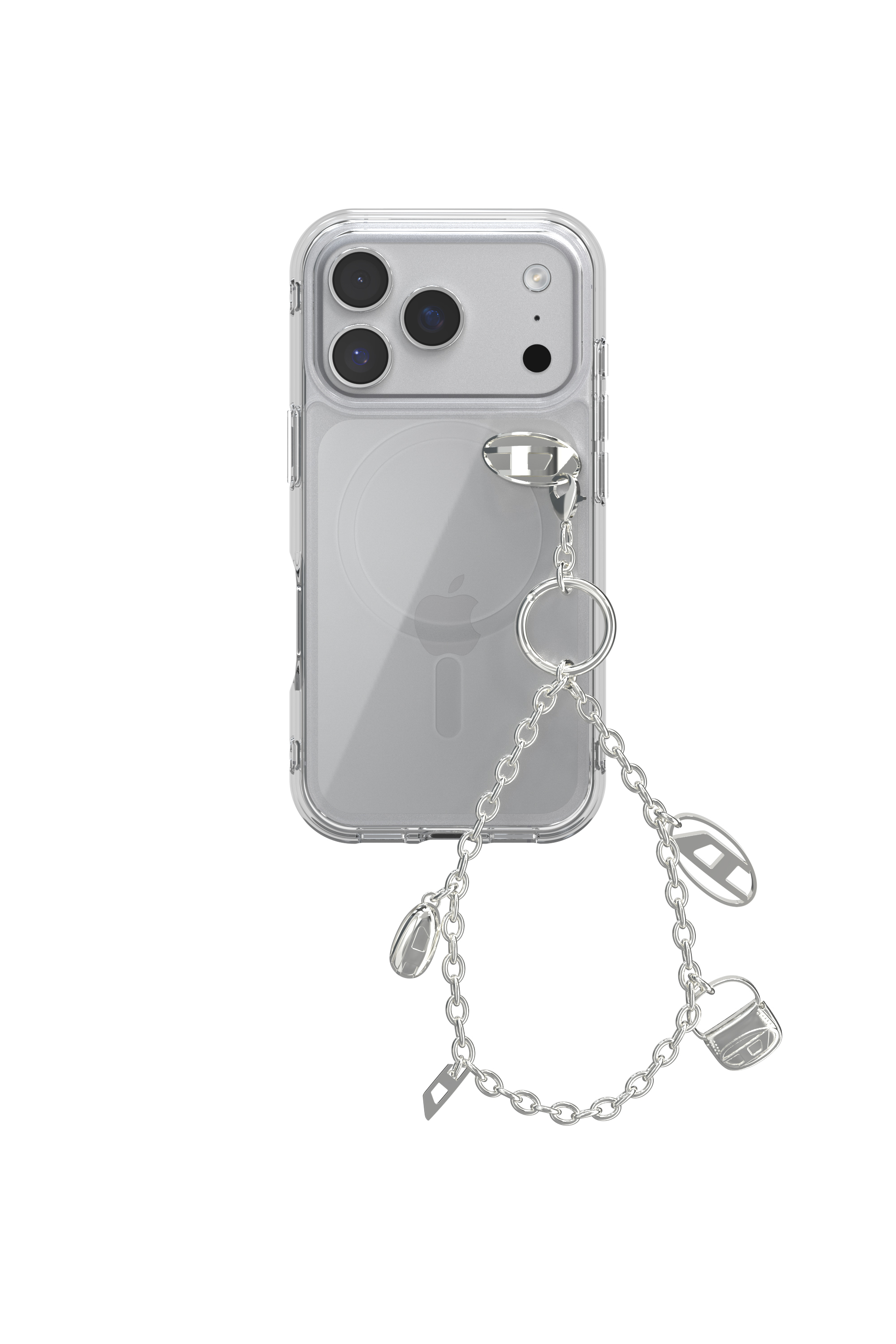 Diesel - 60456  PHONE CHARM, Colgante para teléfono & Soporte para colgante & Tapón antipolvo Unisex in Plateado - 2
