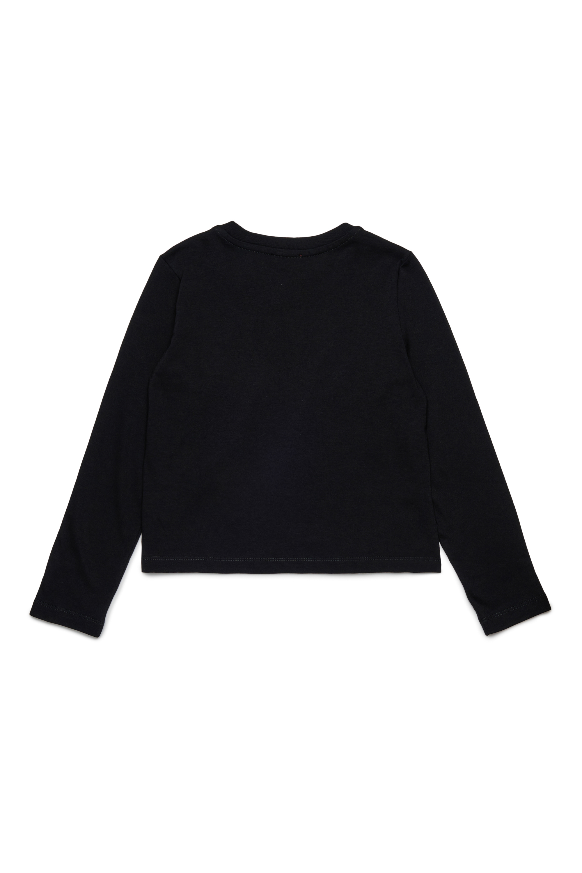 Diesel - TIVALSYLS, Woman's Cotton t-shirt with embroidered logo in Black - 2