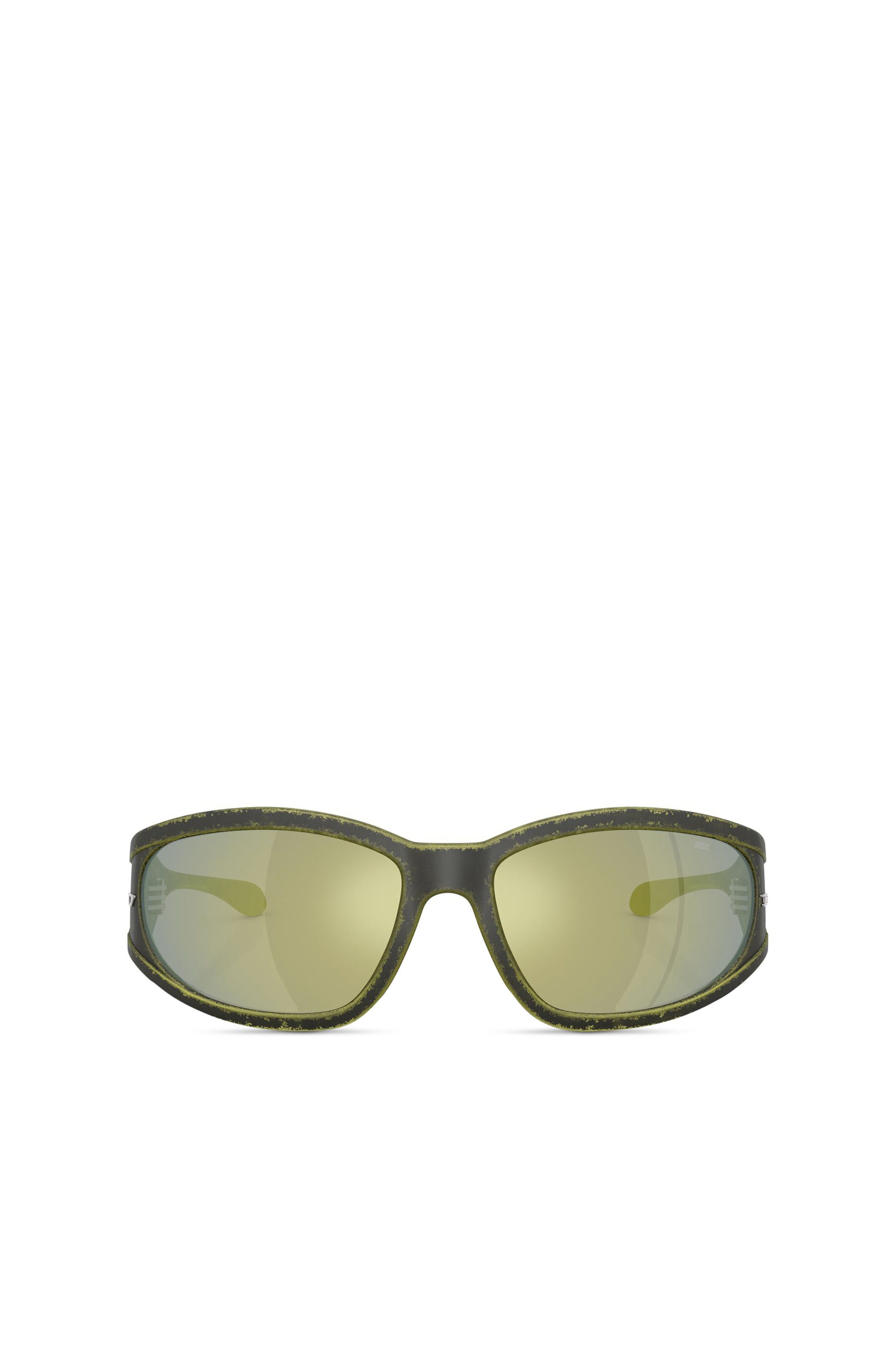 Diesel - 0DL3002, Gafas de sol rectangulares en acetato Unisex in Verde - 1