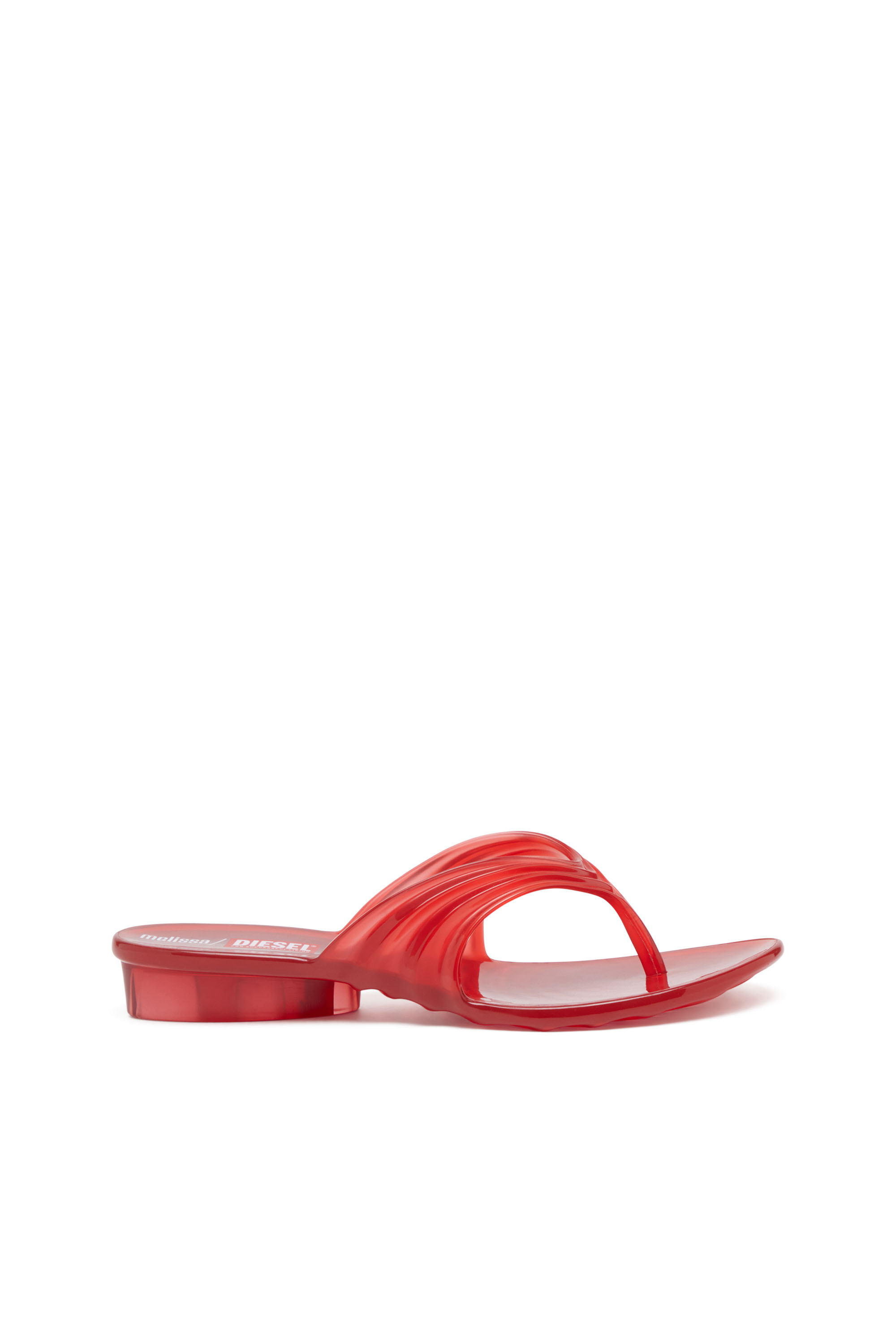 Diesel - MELISSA QUANTUM THONG, Chanclas esculturales en Melflex&reg; Mujer in Rojo - 1