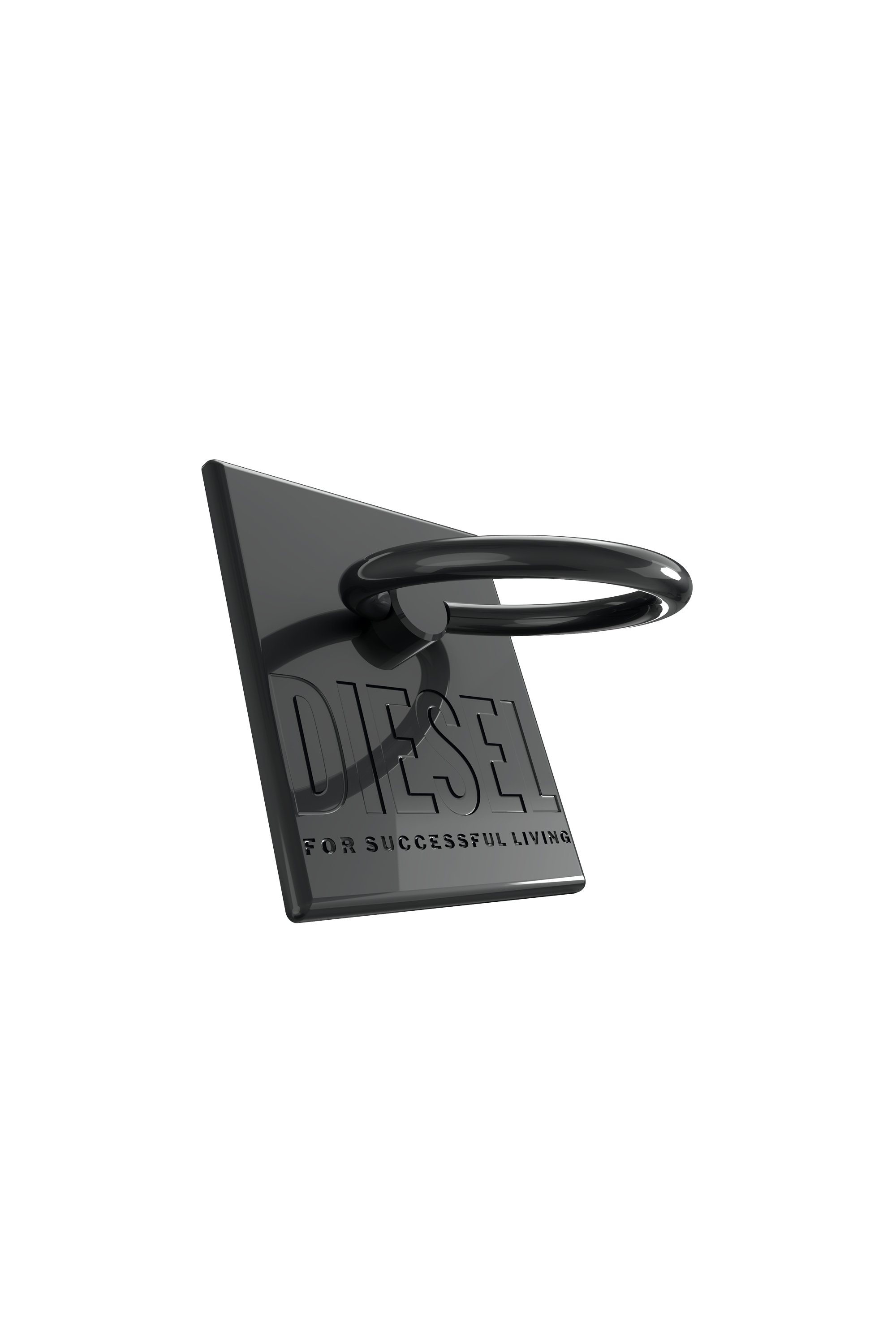 Diesel - 45840 RING STAND, Unisex Anillo universal rectangular para móviles in Negro - Image 3