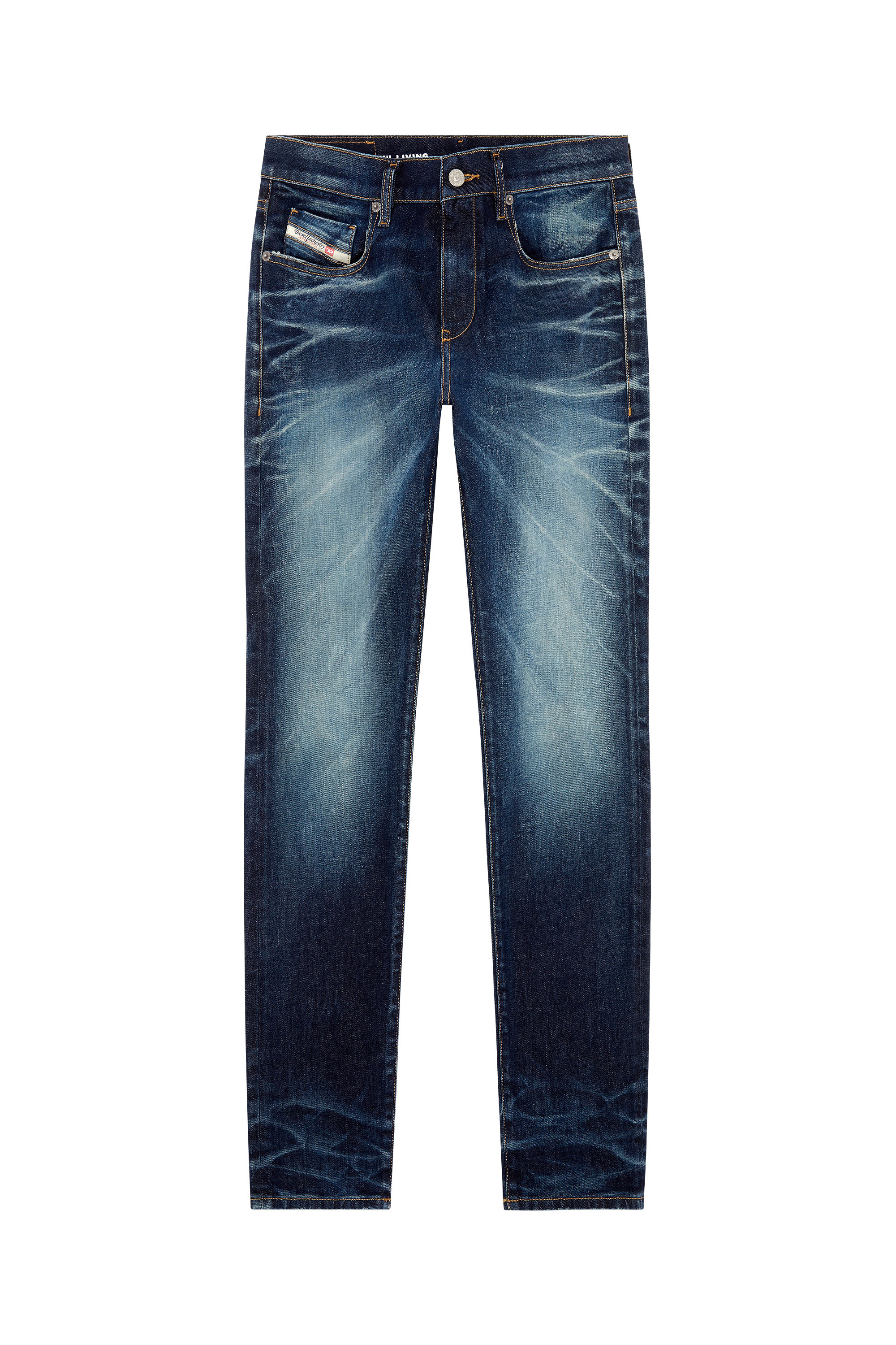 Diesel - Slim Jeans 2019 D-Strukt 09G29, Azul Oscuro - Image 5