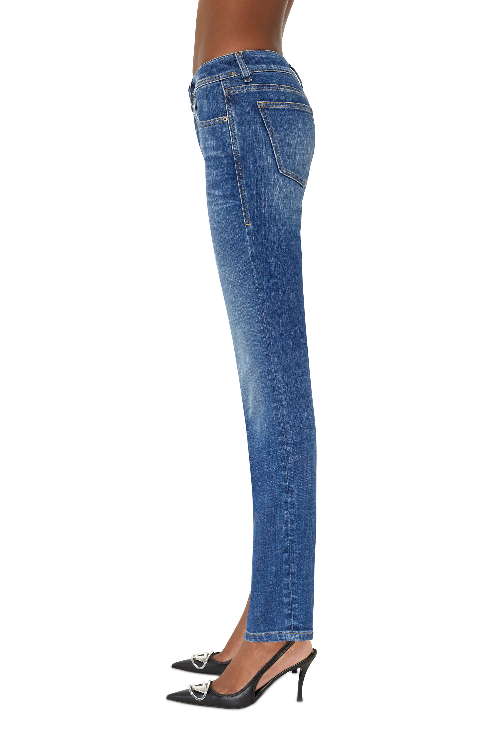 Diesel - 2004 09D46 Tapered Jeans, Azul medio - Image 4