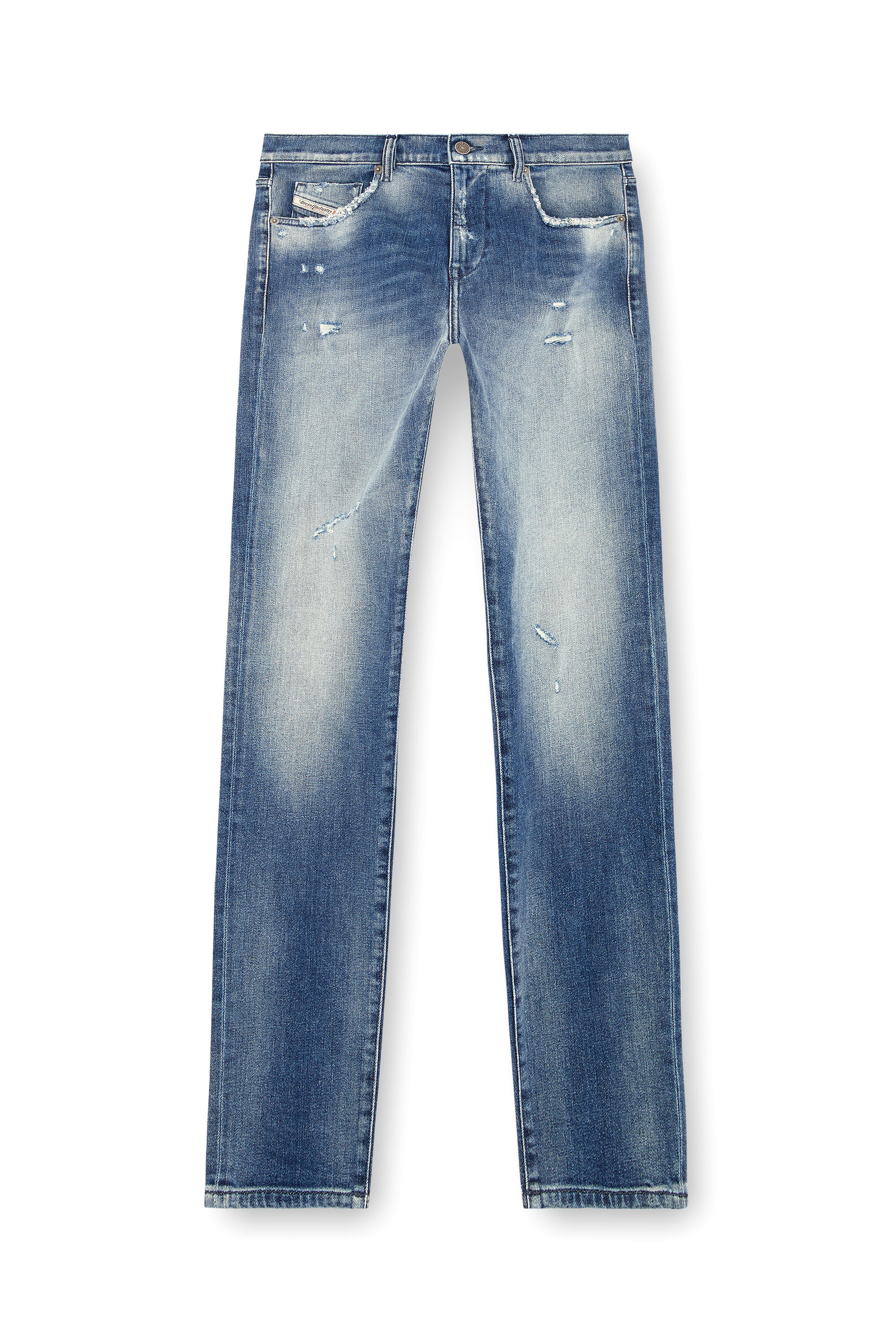 Diesel - Slim Jeans 2019 D-Strukt 09J61, Hombre Slim Jeans - 2019 D-Strukt in Azul marino - Image 5