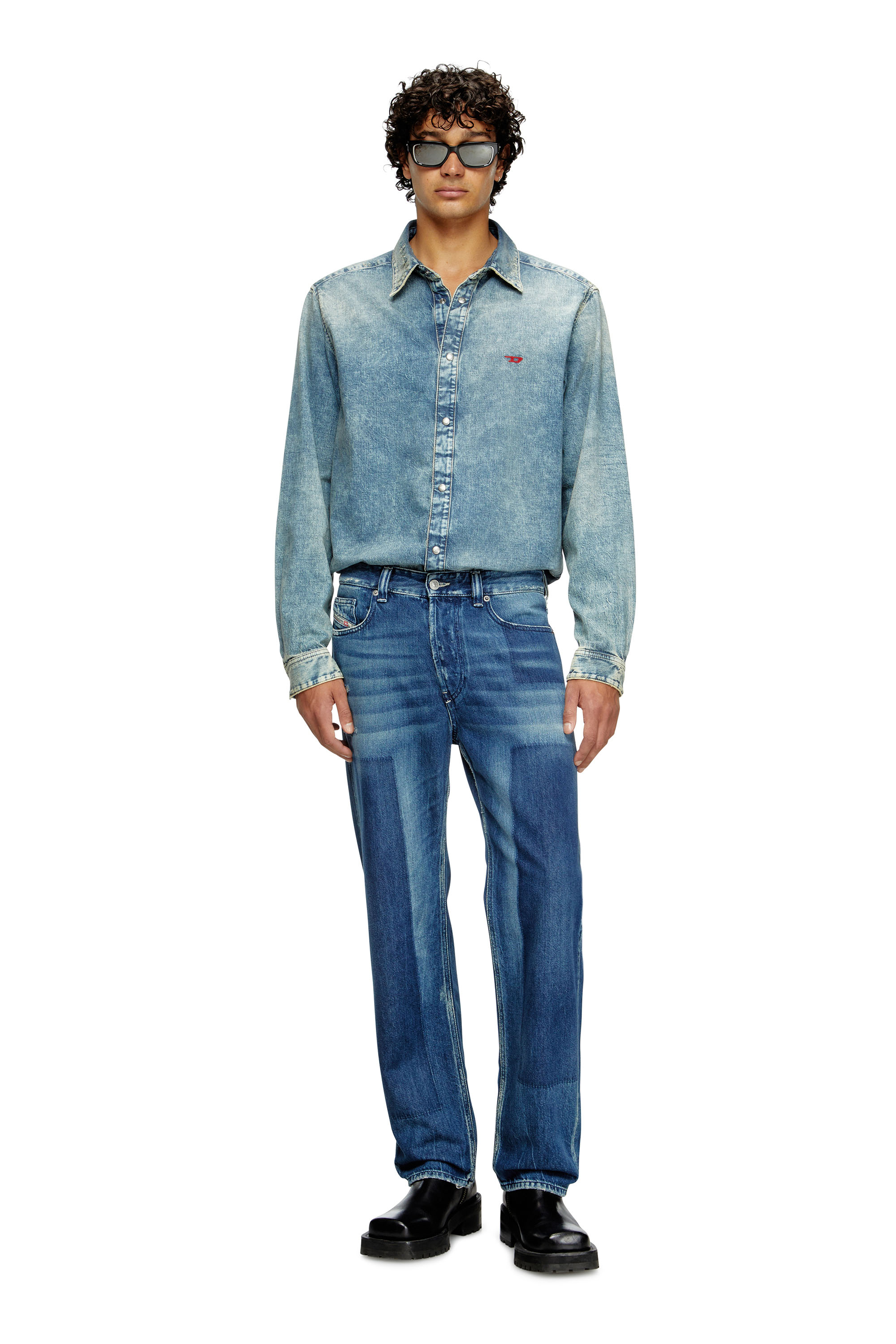 Diesel - Regular Jeans 2024 D-Macs 09M52 Hombre, Azul Oscuro - 2