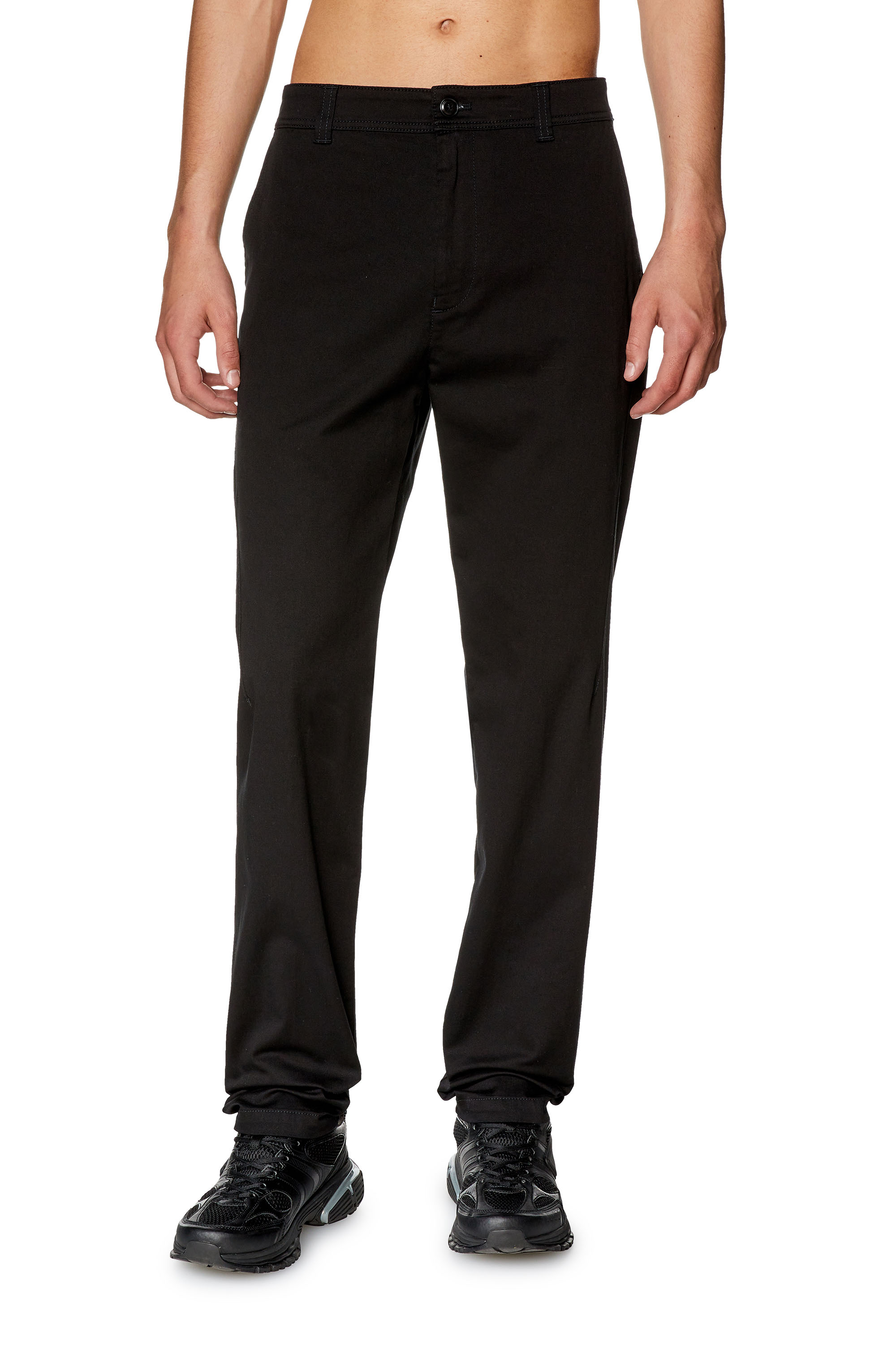 Diesel - P-DEAN, Pantalón chino de gabardina de algodón Hombre in Negro - 3