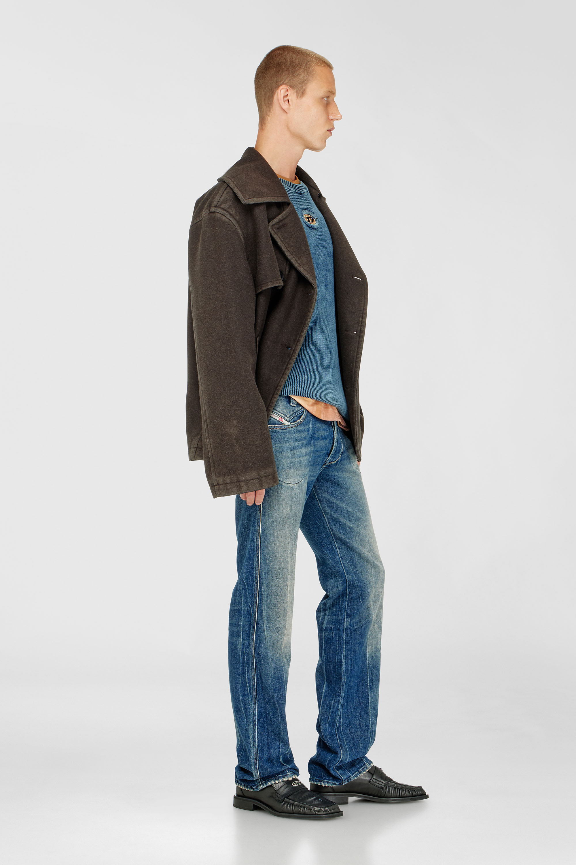 Diesel - Regular Jeans 1985 Larkee 09Q27 Hombre, Azul medio - 2