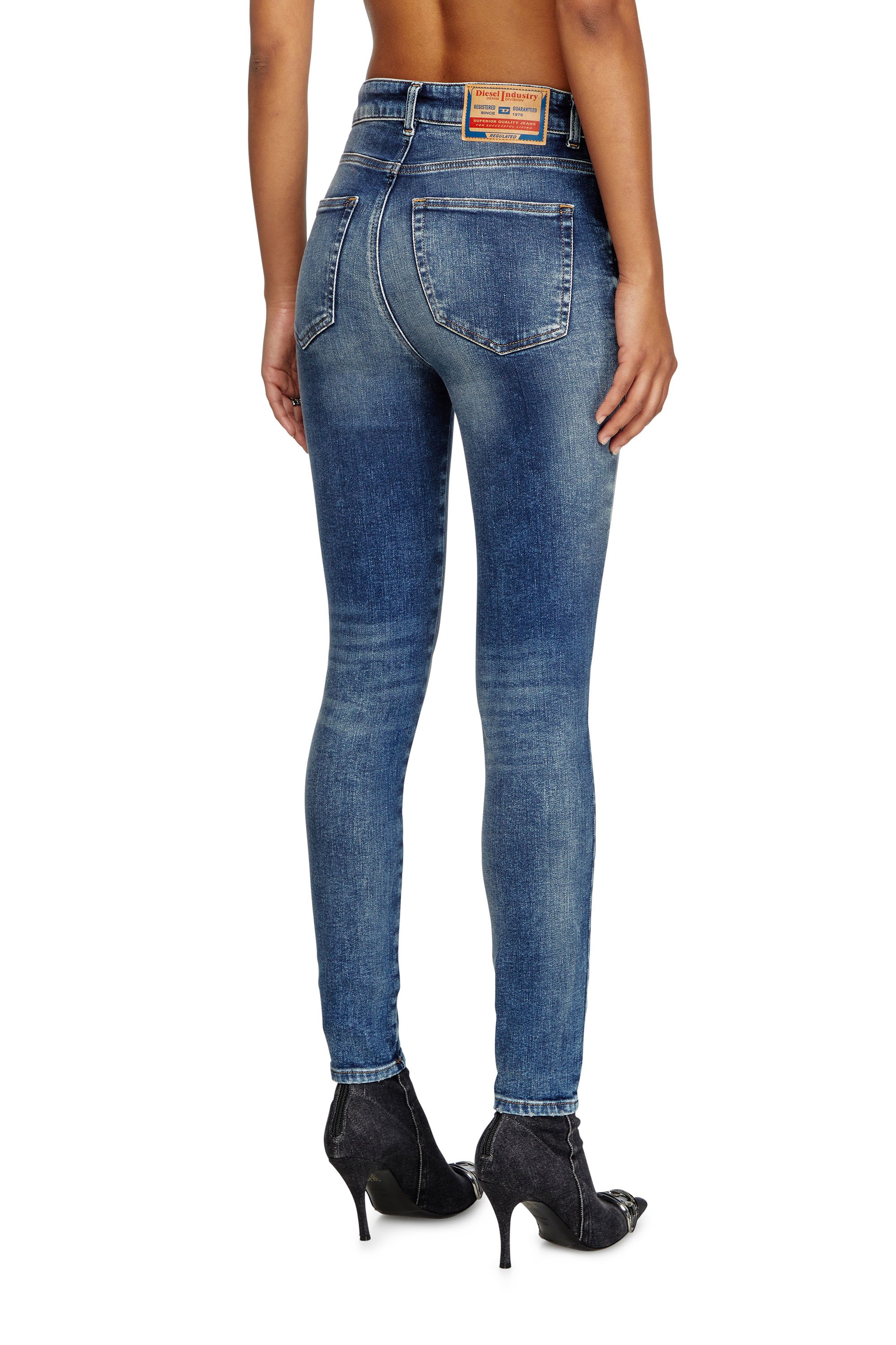 Diesel - Skinny Jeans 1984 Slandy-High 007Y9 Mujer, Azul medio - 4