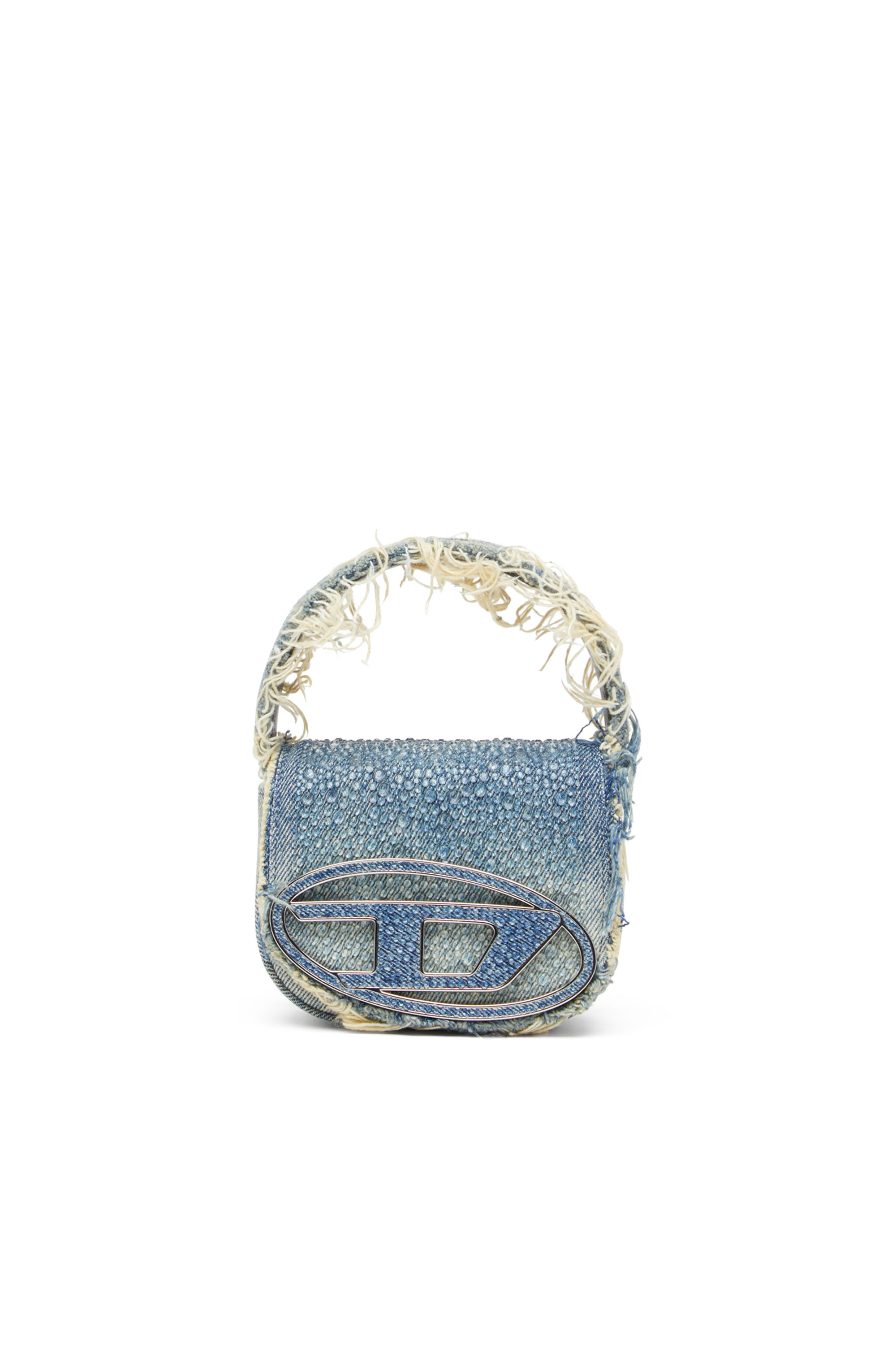 Diesel - 1DR XS, 1DR XS-Minibolso ic&oacute;nico de denim con cristales Mujer in Azul marino - 2