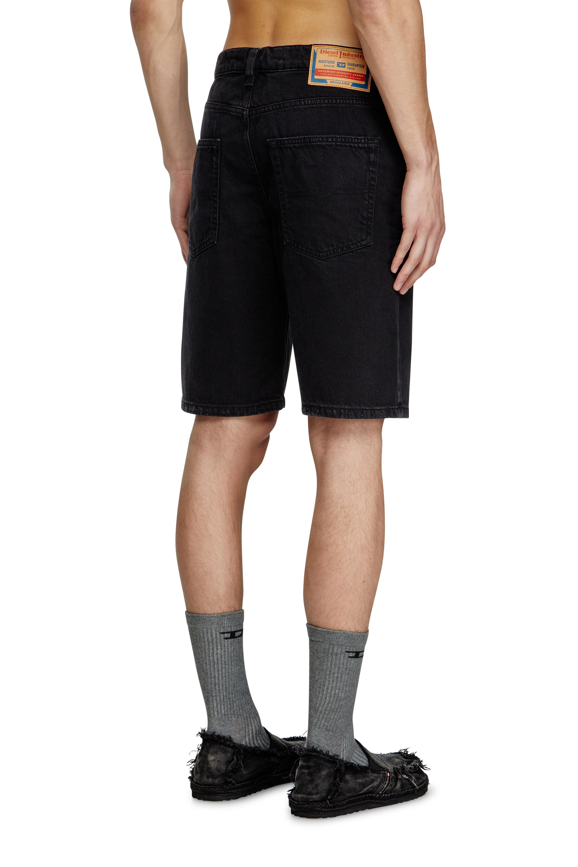 REGULAR-SHORT, Negro Diesel - REGULAR-SHORT, Pantalones cortos en denim Hombre in Negro - 4