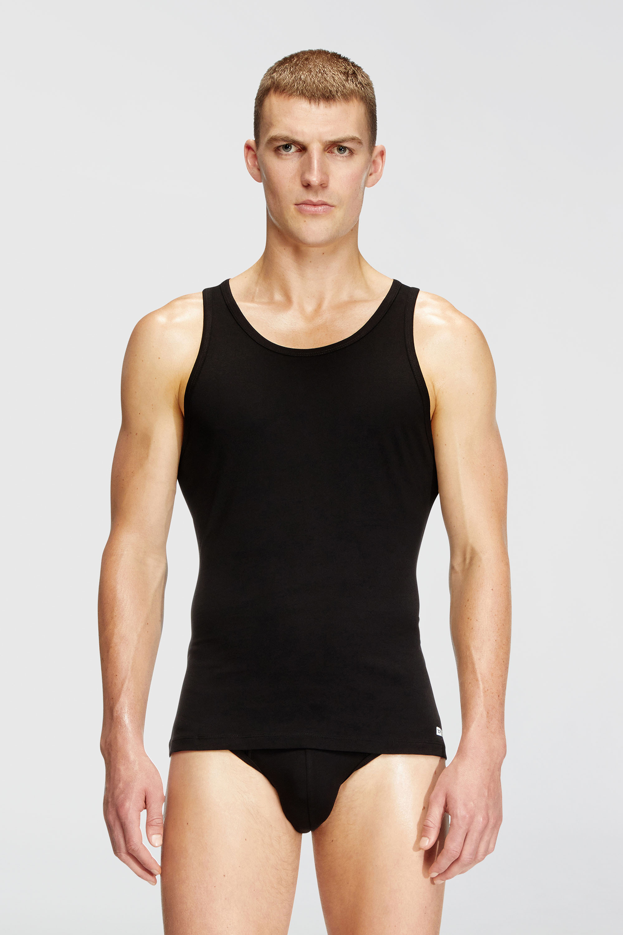 Diesel - WALTY-D-BOX-2PACK, Paquete de dos chalecos con tirantes de algod&oacute;n Hombre in Negro - 3