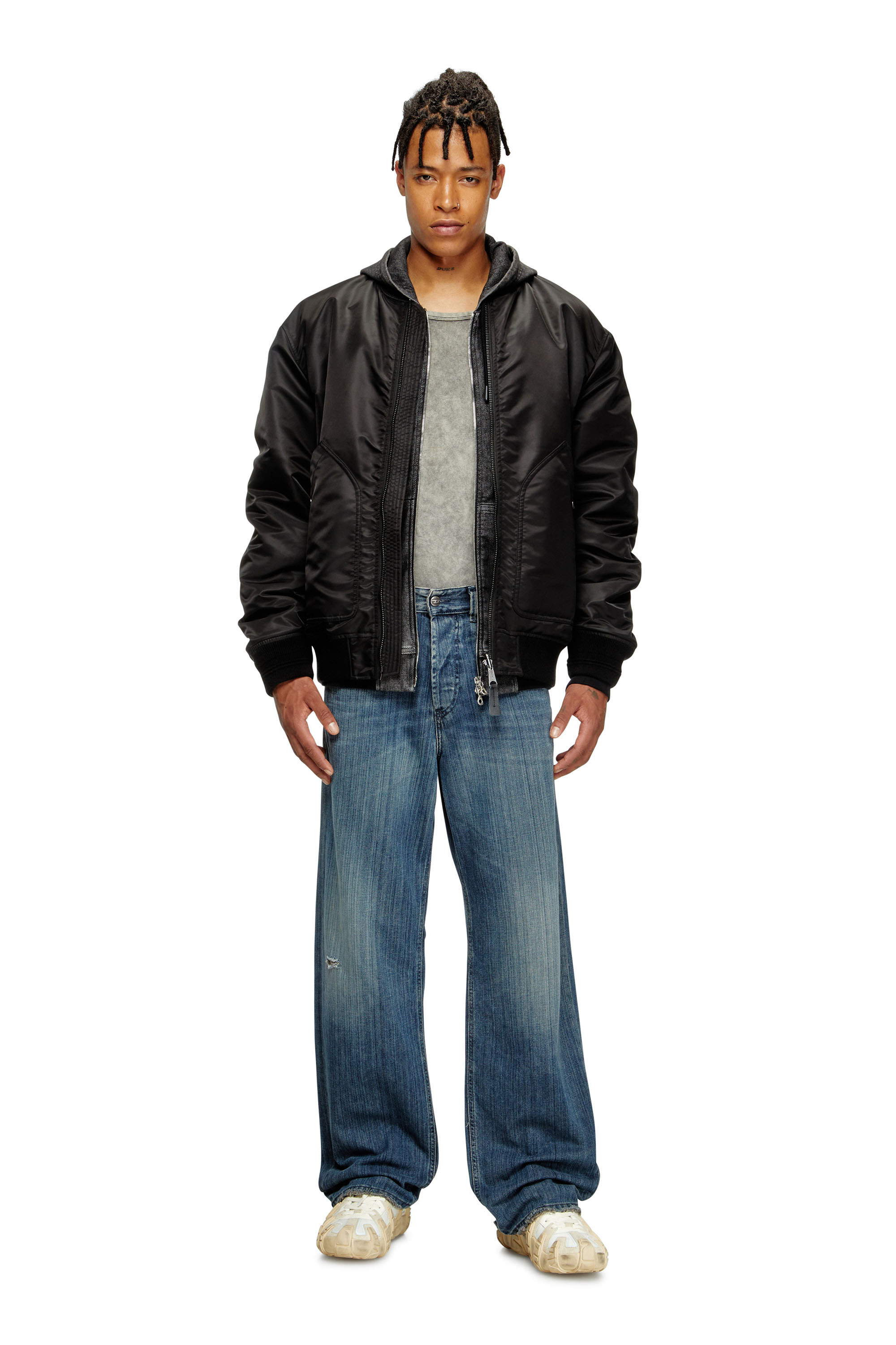 Diesel - Relaxed Jeans 2001 D-Macro 09M09 Hombre, Azul Oscuro - 1